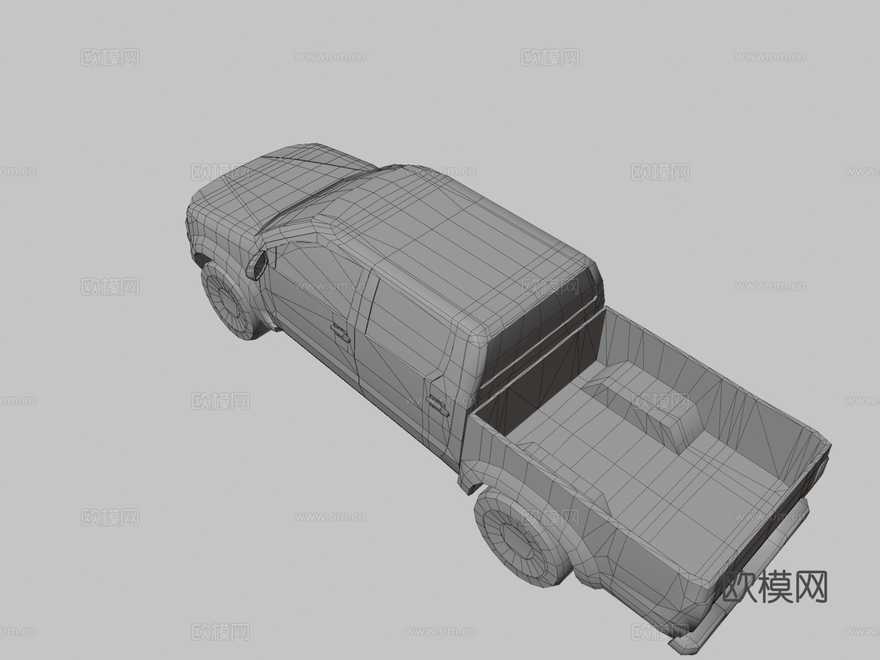 丰田海拉克斯低多边形su模型