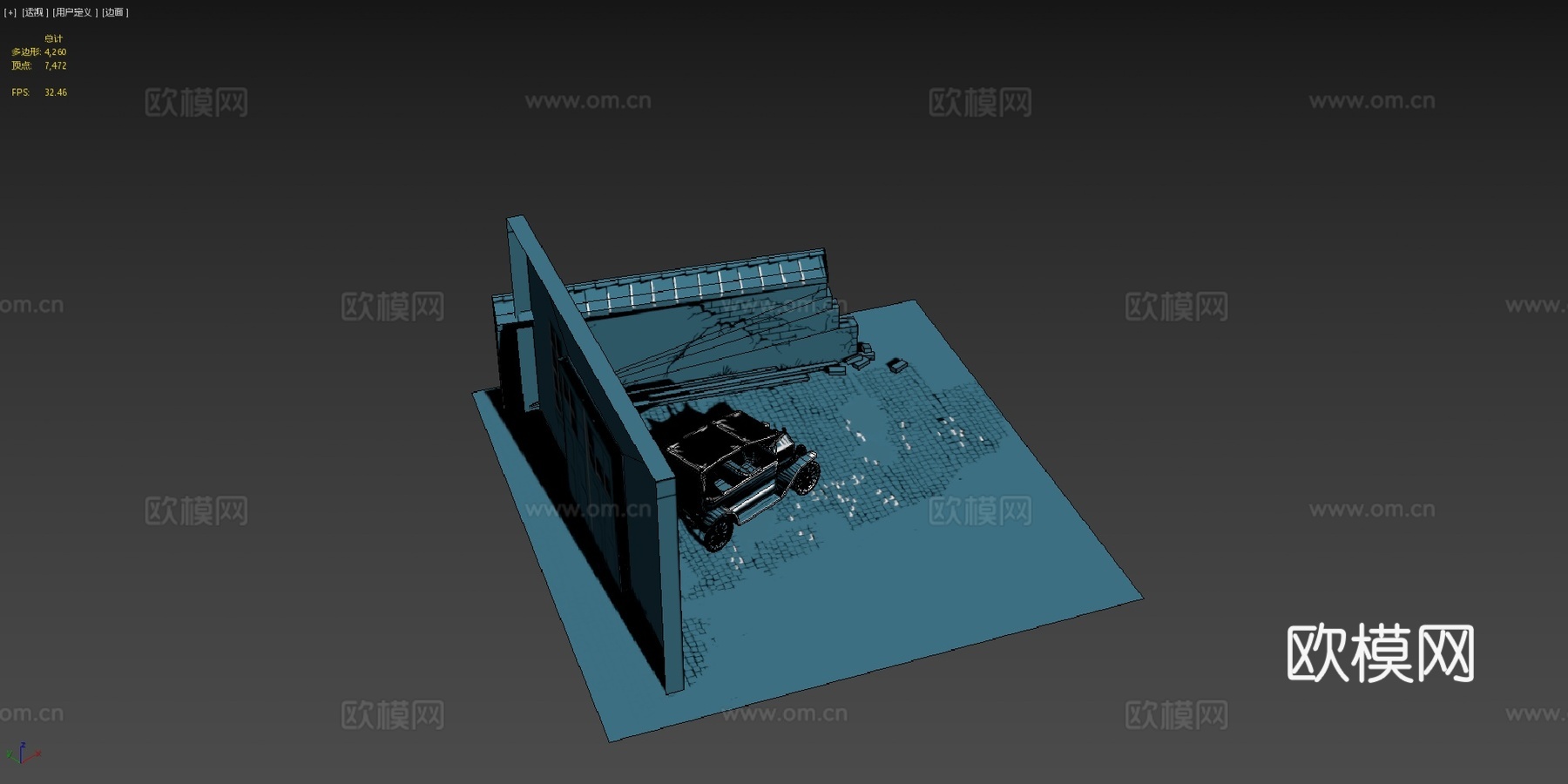 老爷车T型su模型
