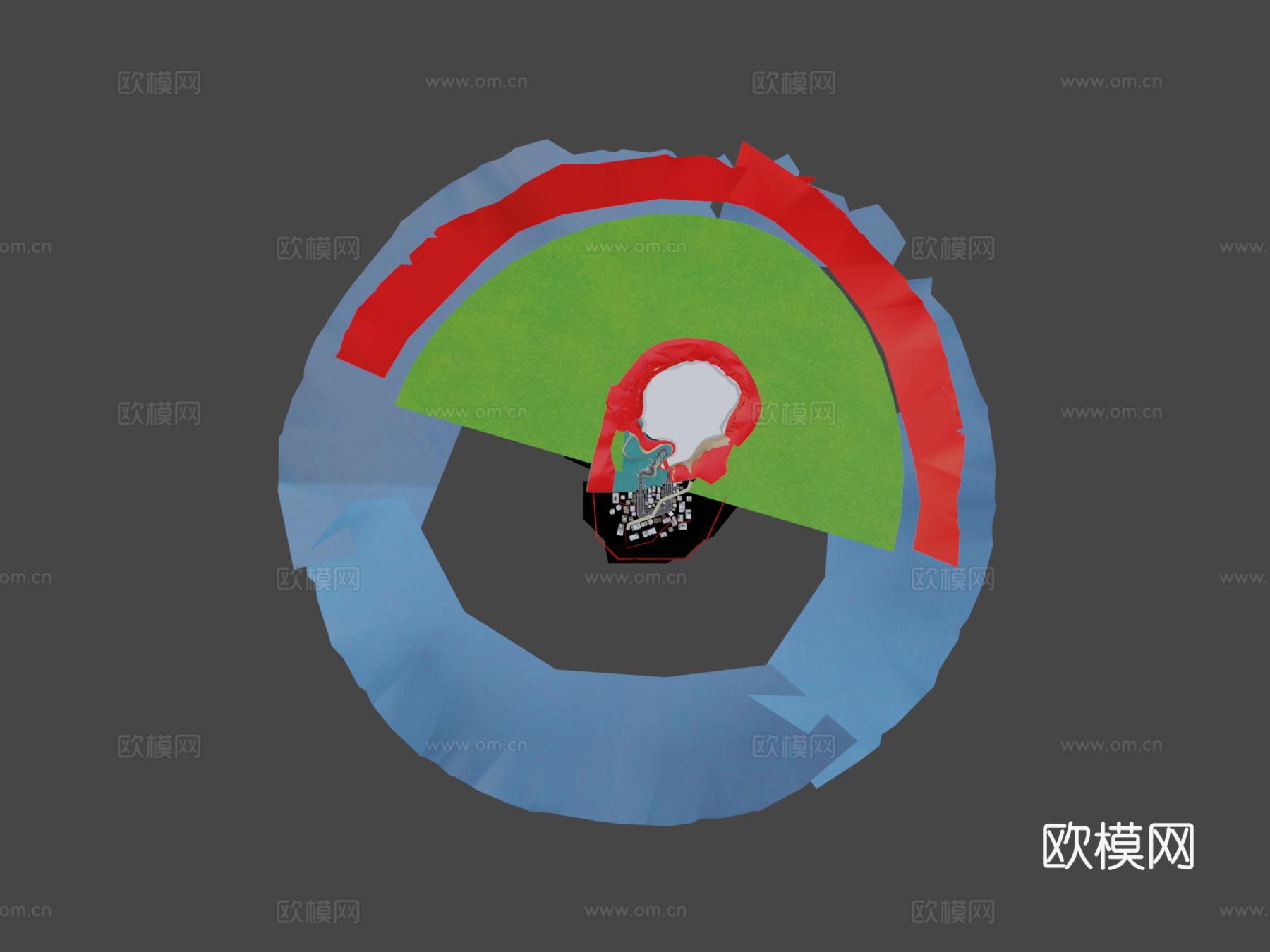 马里奥赛车8豪华版Wii月景高速公路su模型