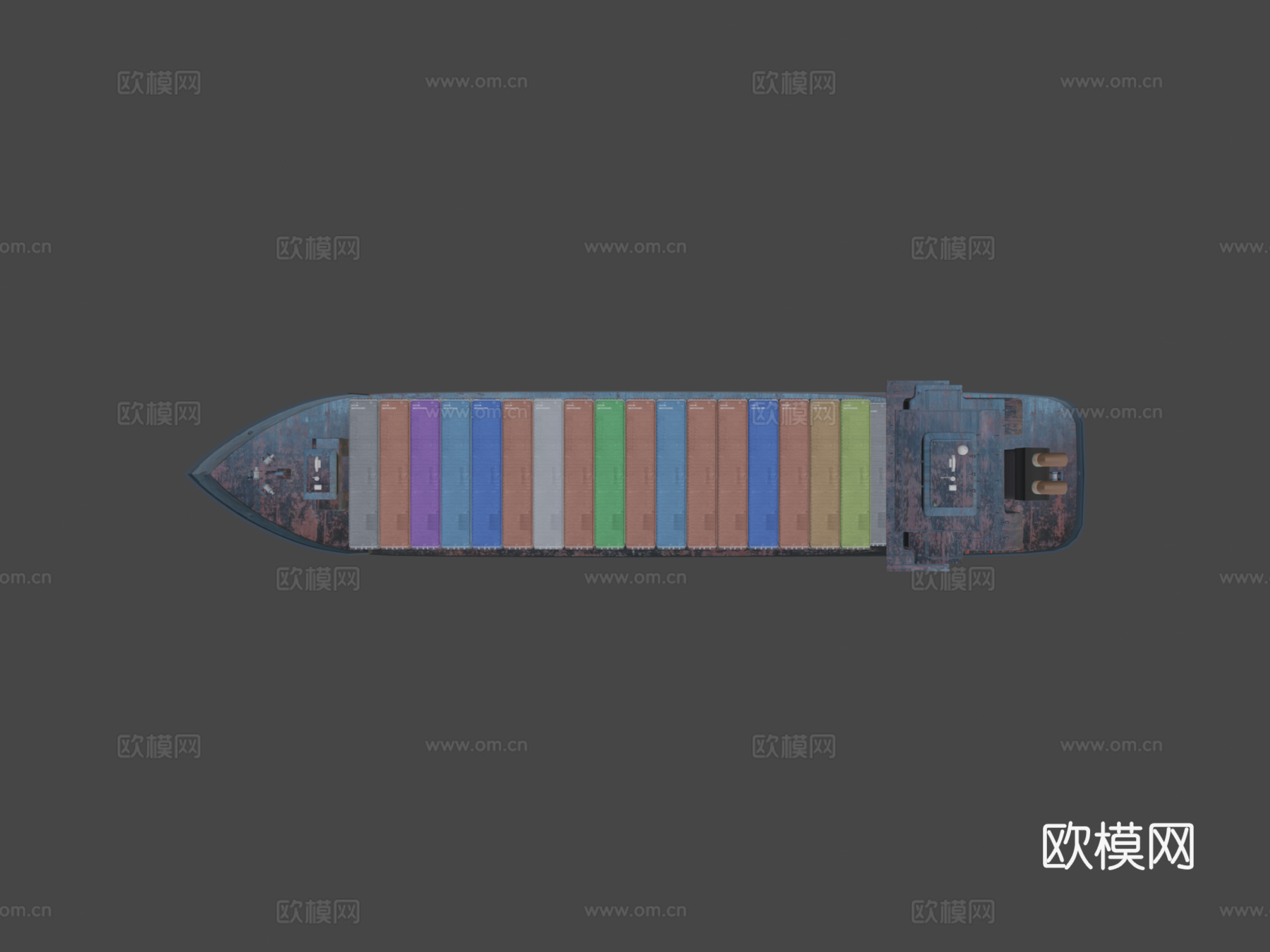 货船09su模型