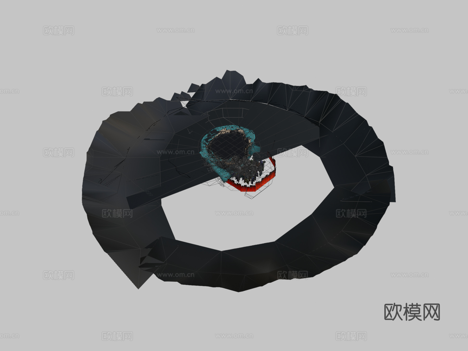 马里奥赛车8豪华版Wii月景高速公路su模型