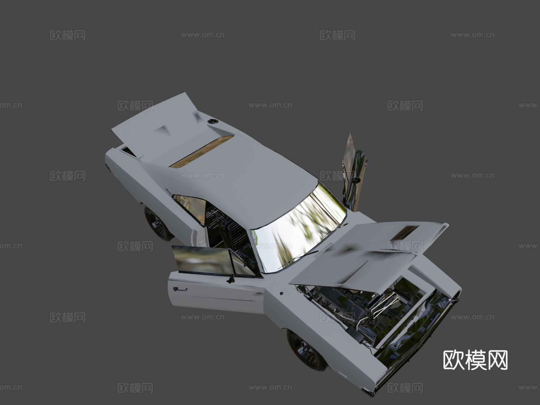道奇挑战者开门状态su模型