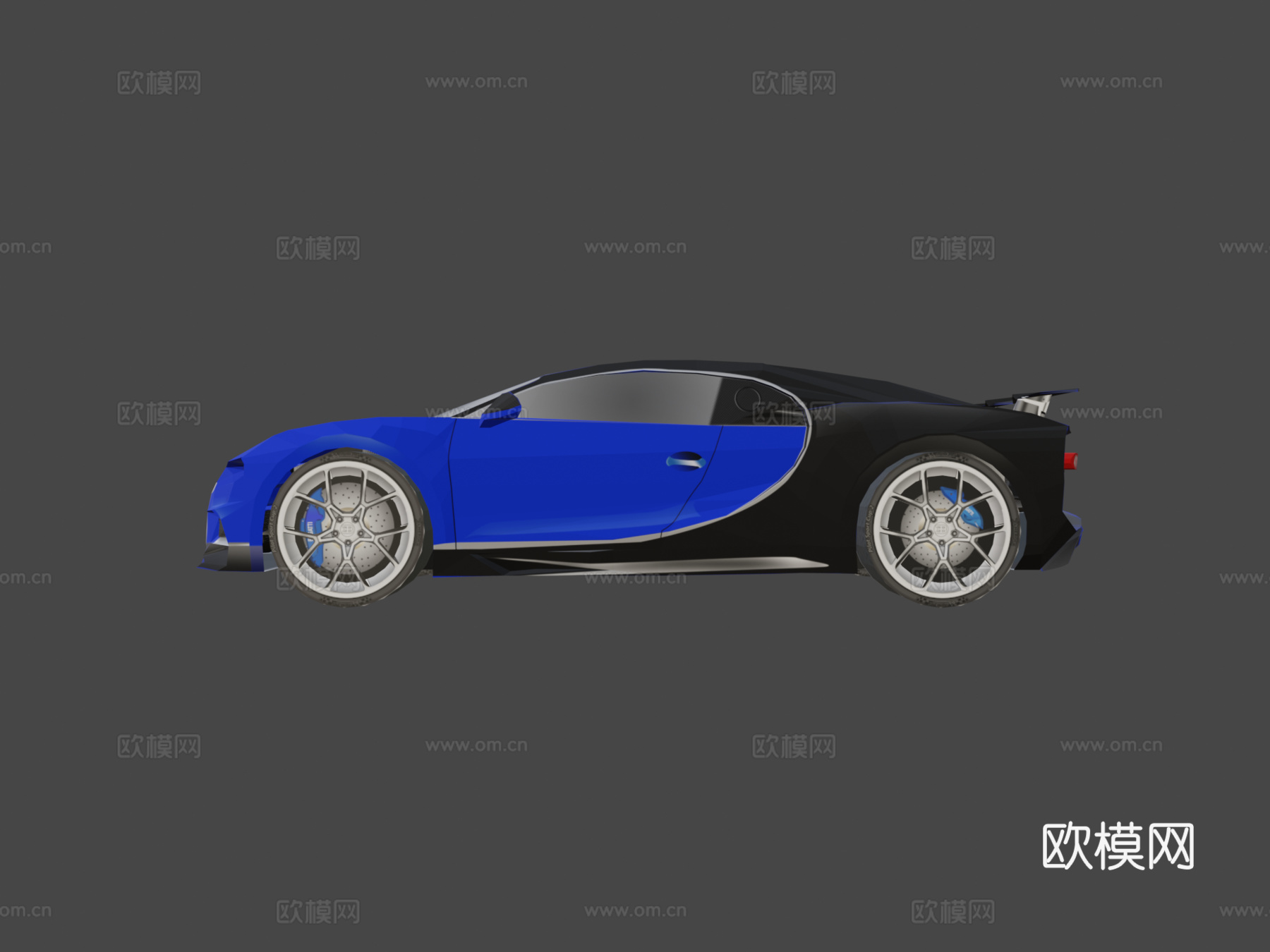 布加迪 Chiron 纸艺su模型