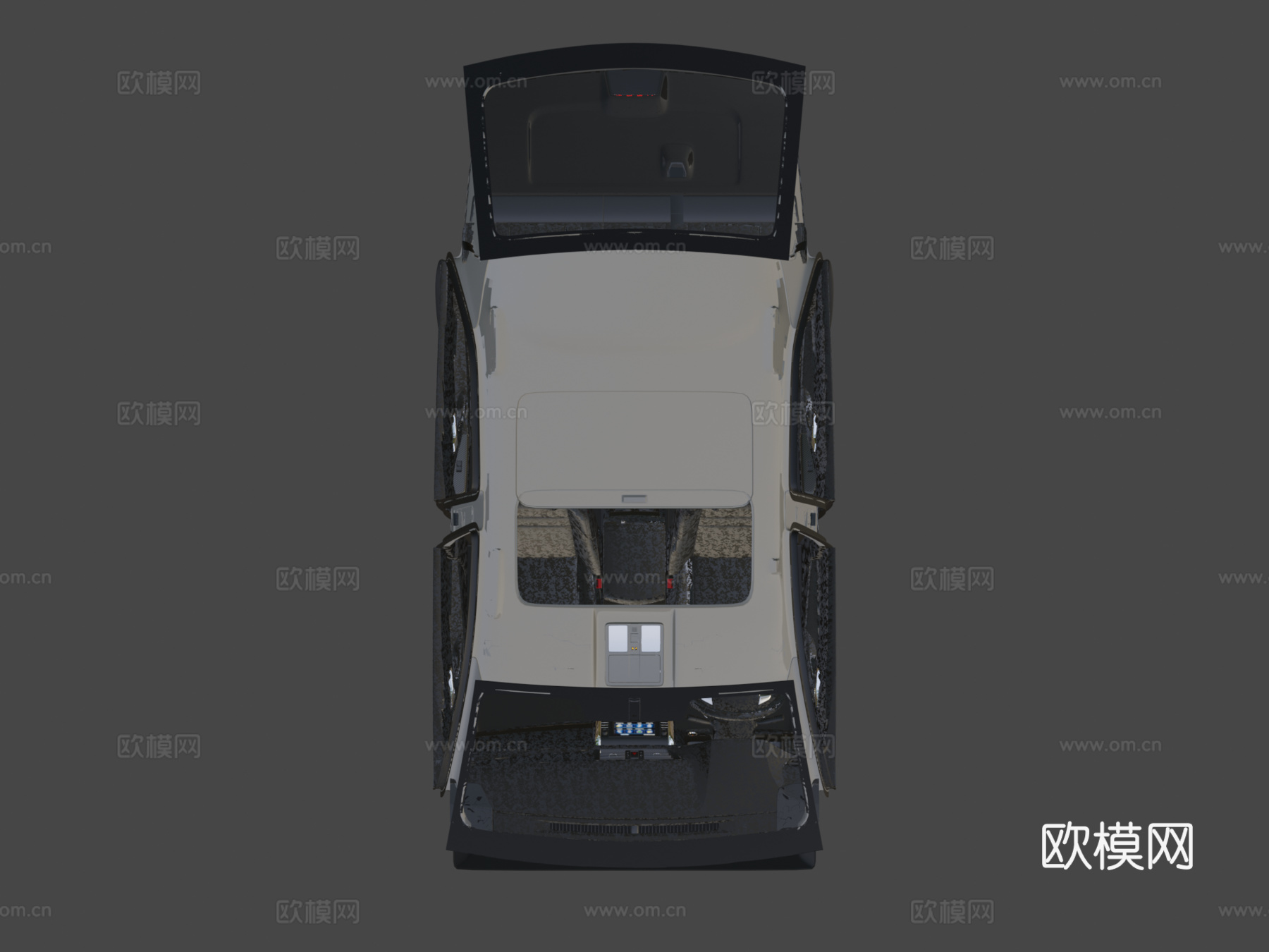 丰田 Mark X 内饰 Yuxdesign 高多边形su模型