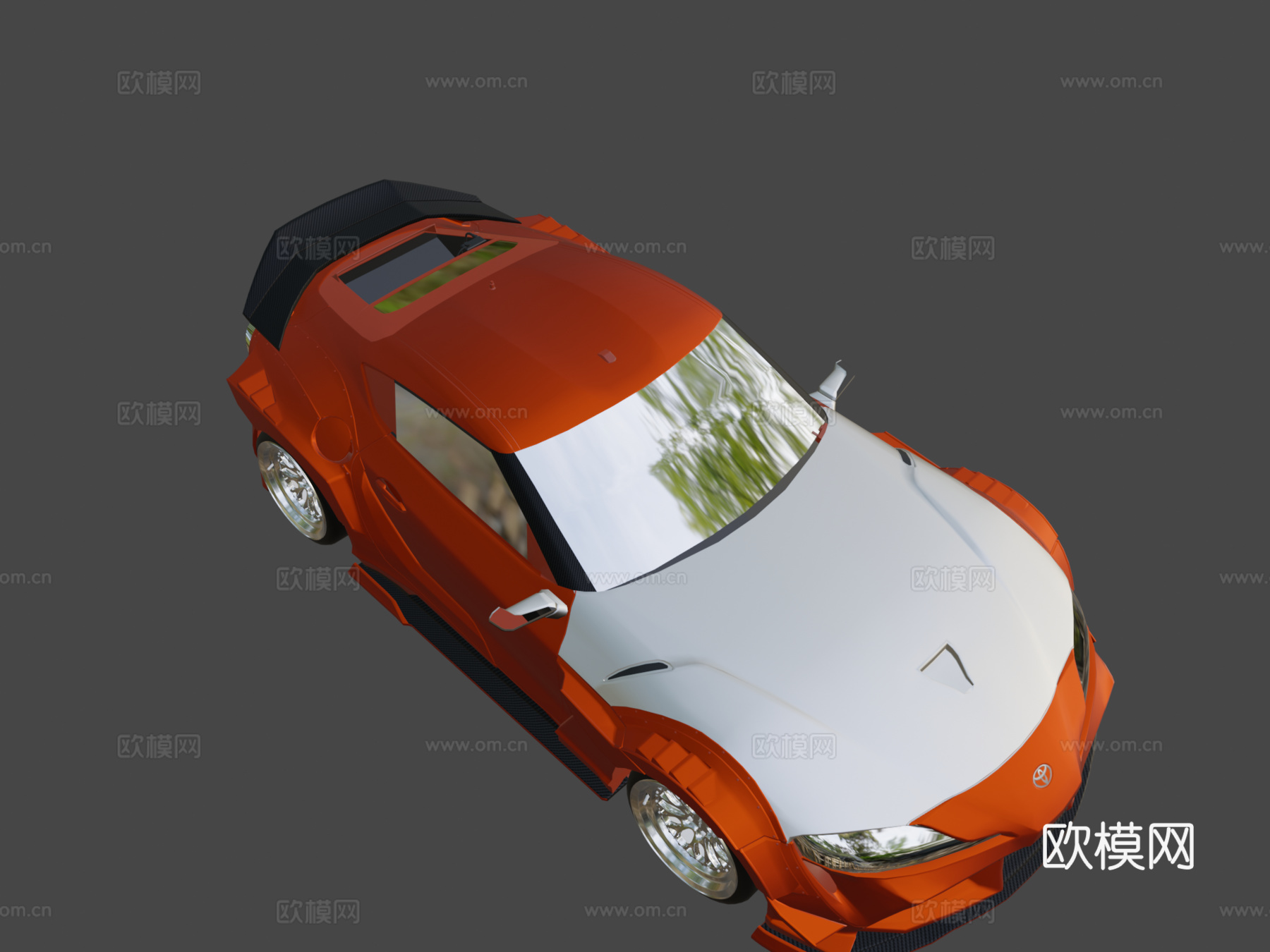 款丰田Supra GR宽体套件su模型