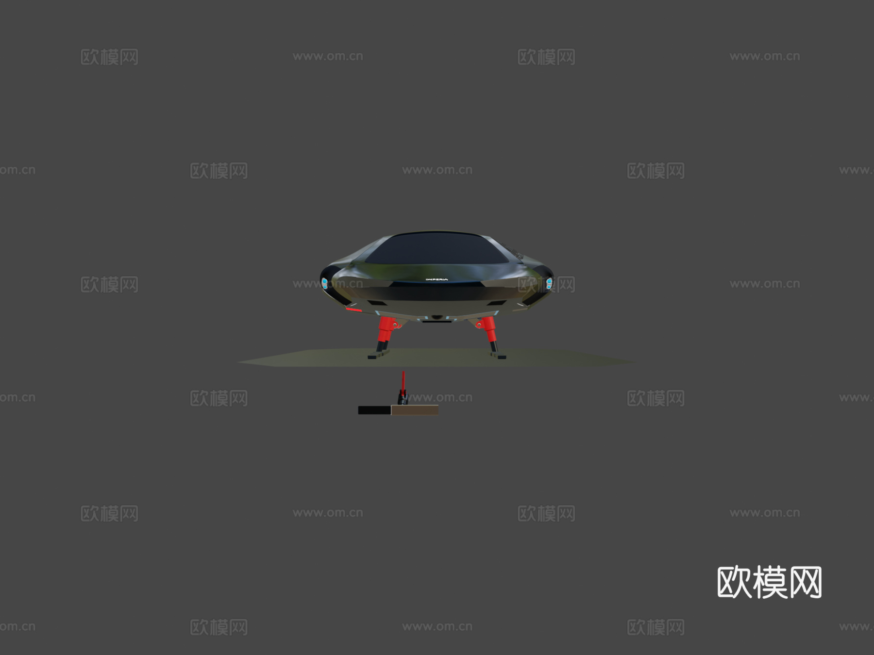 科幻战斗机载具带导弹武器su模型