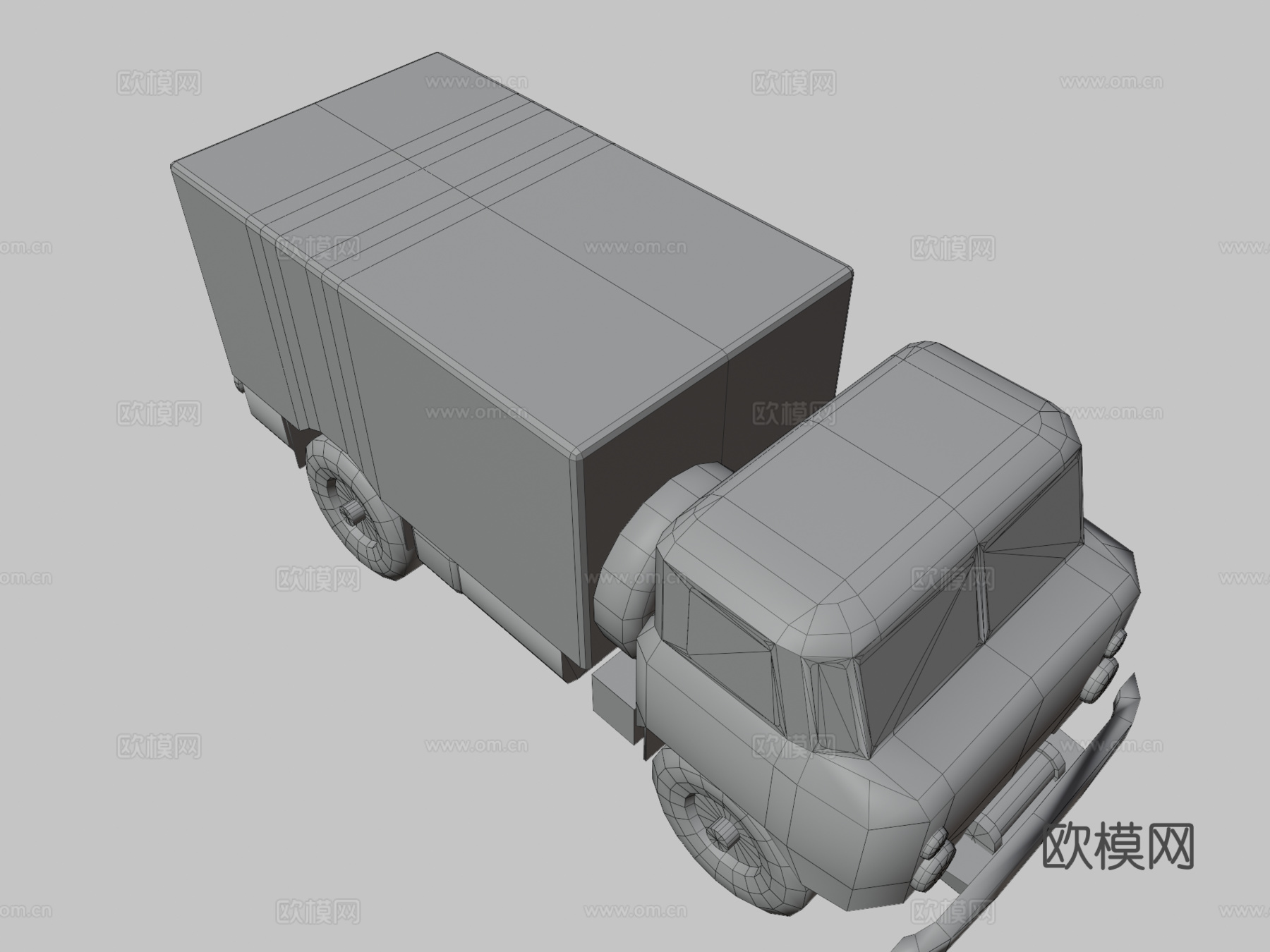 GAZ66越野卡车3d模型