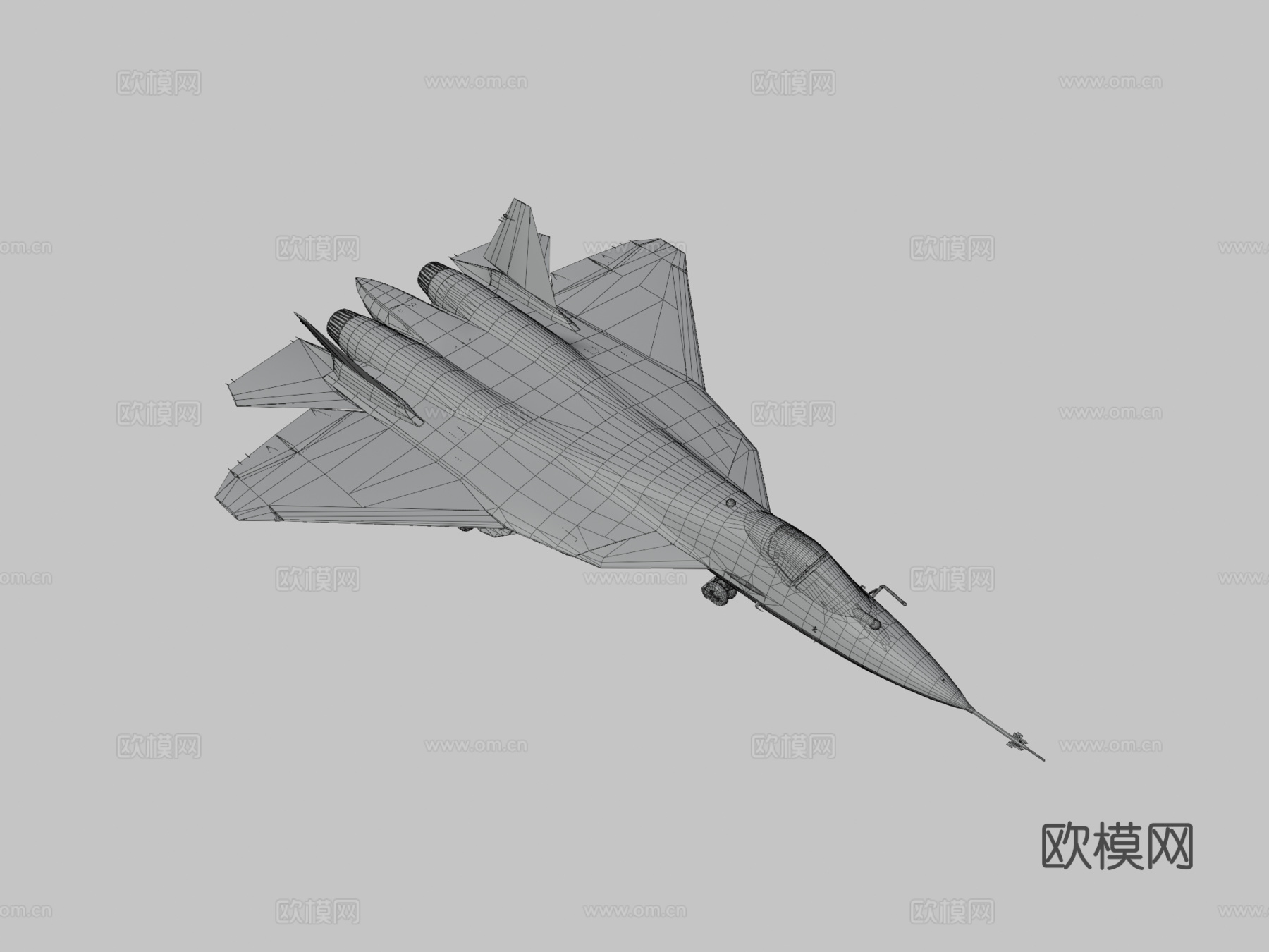 苏霍伊Su57 3D模型su模型