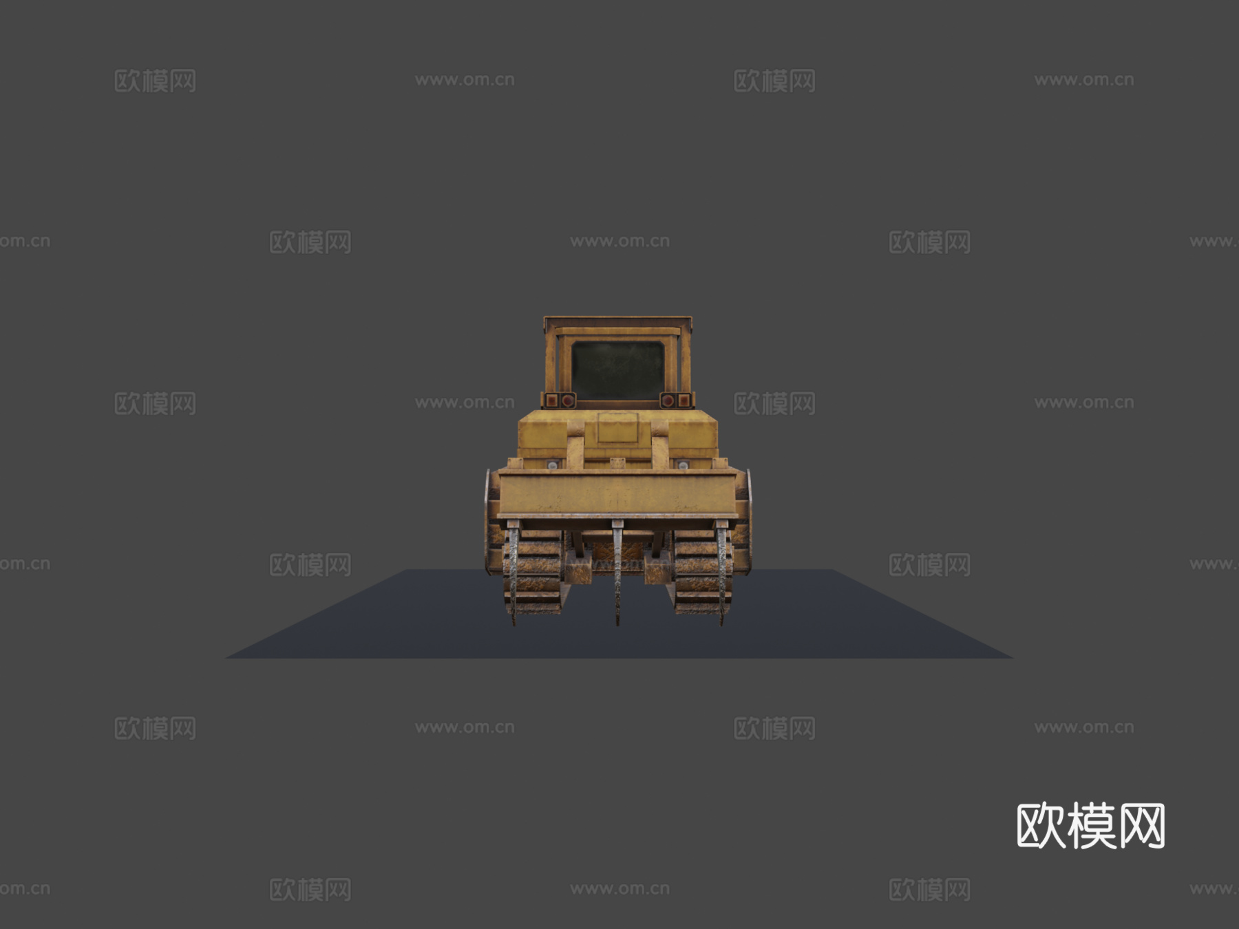 重型推土机su模型