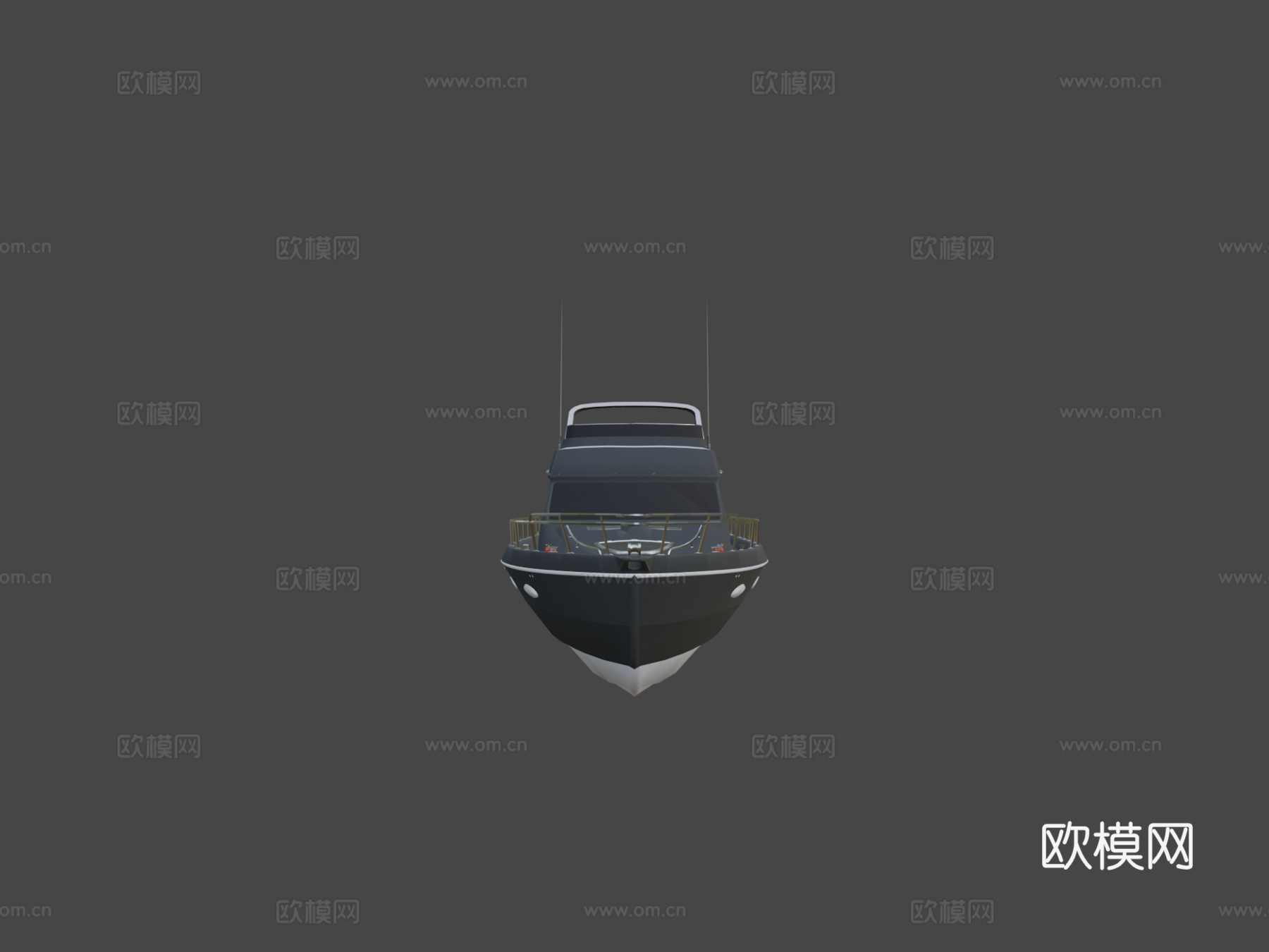 带内部 PBR 游艇su模型