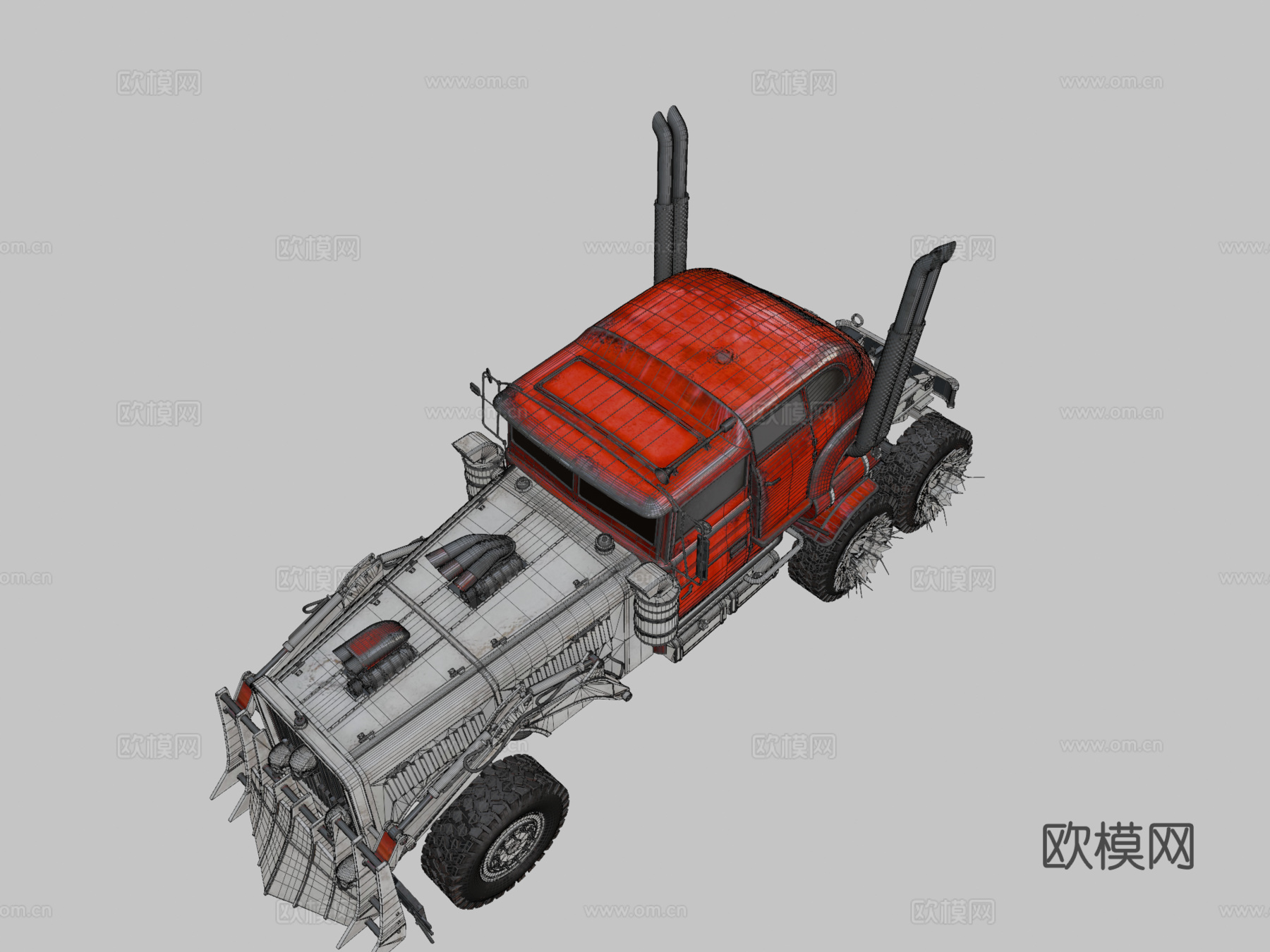 疯狂麦克斯战斗卡车su模型