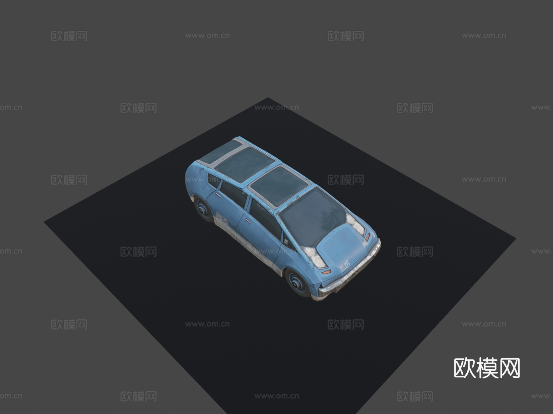 赛博朋克民用汽车2su模型