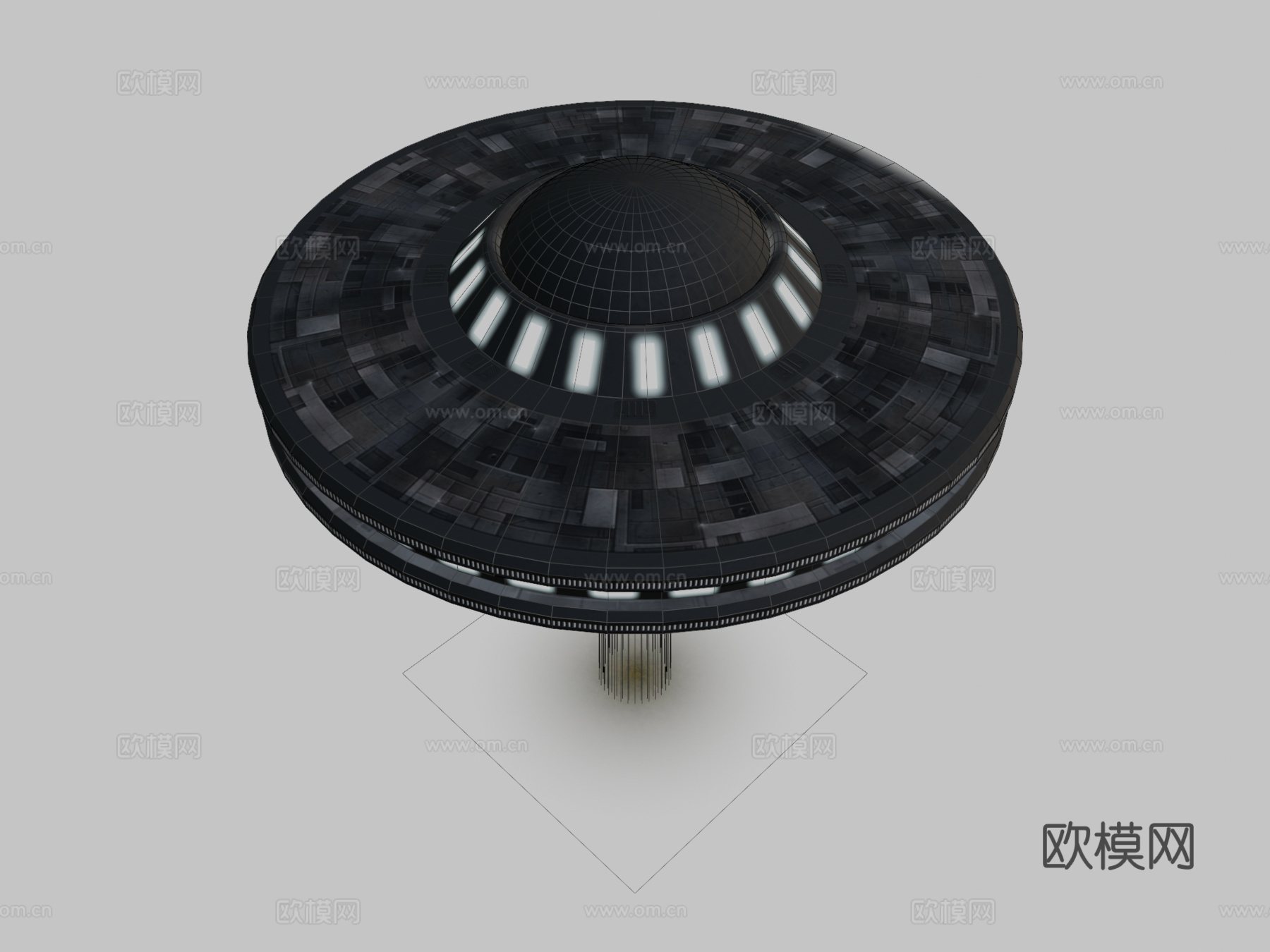 不明飞行物su模型