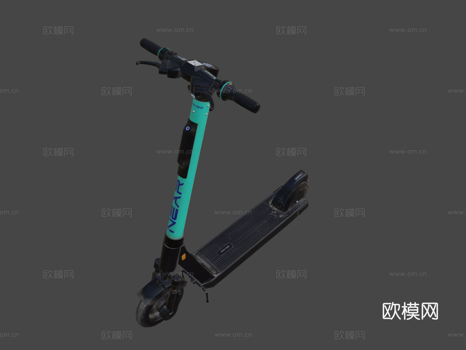 电动滑板车低多边形游戏就绪su模型