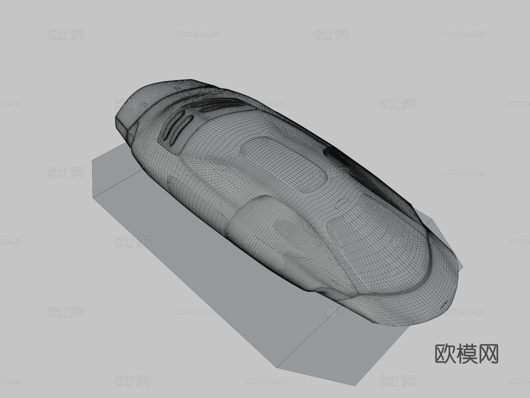 科幻战斗机载具带导弹武器su模型