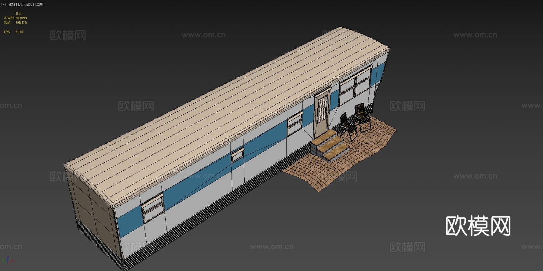 移动房屋su模型