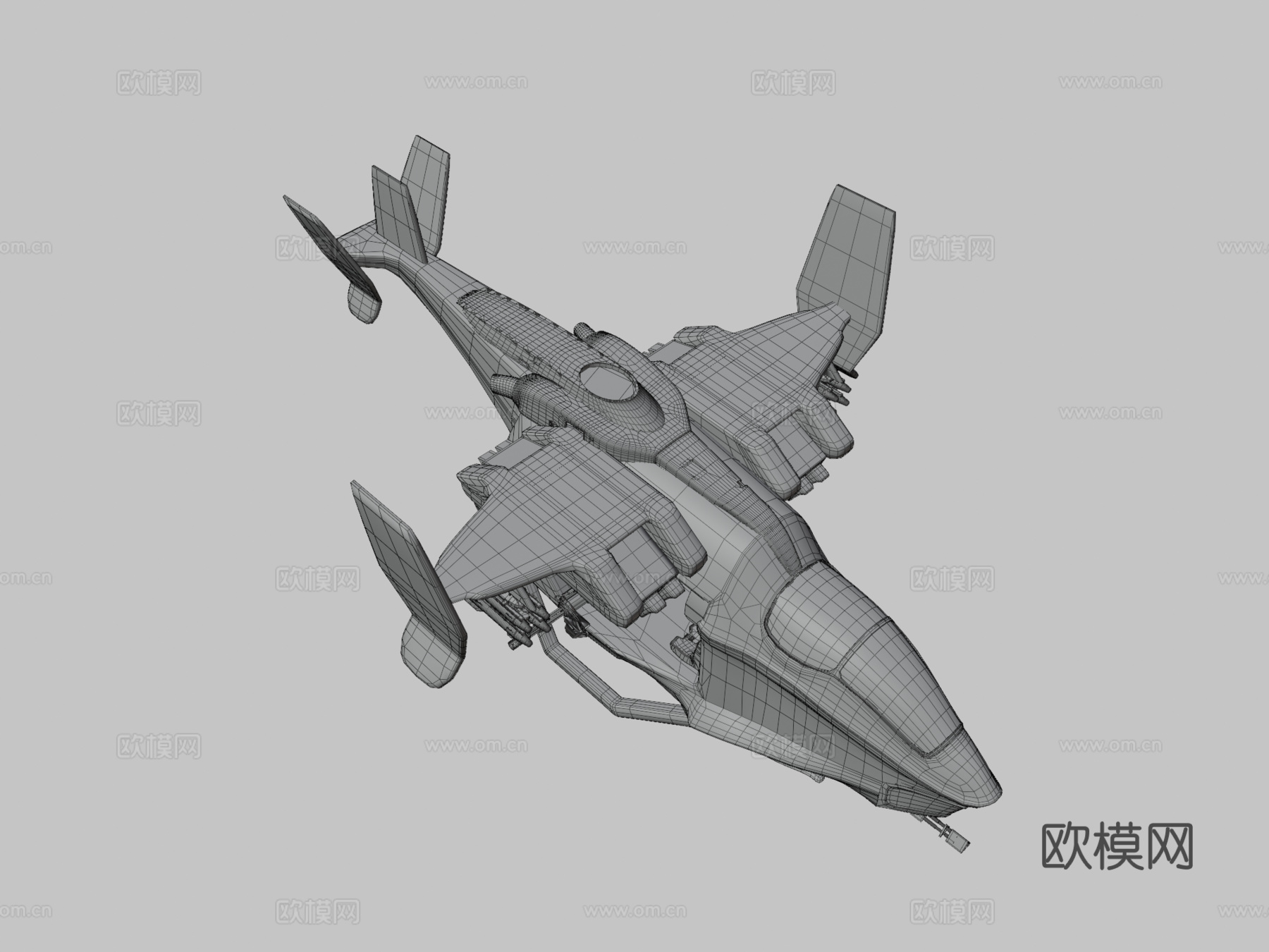 城市突击直升机su模型