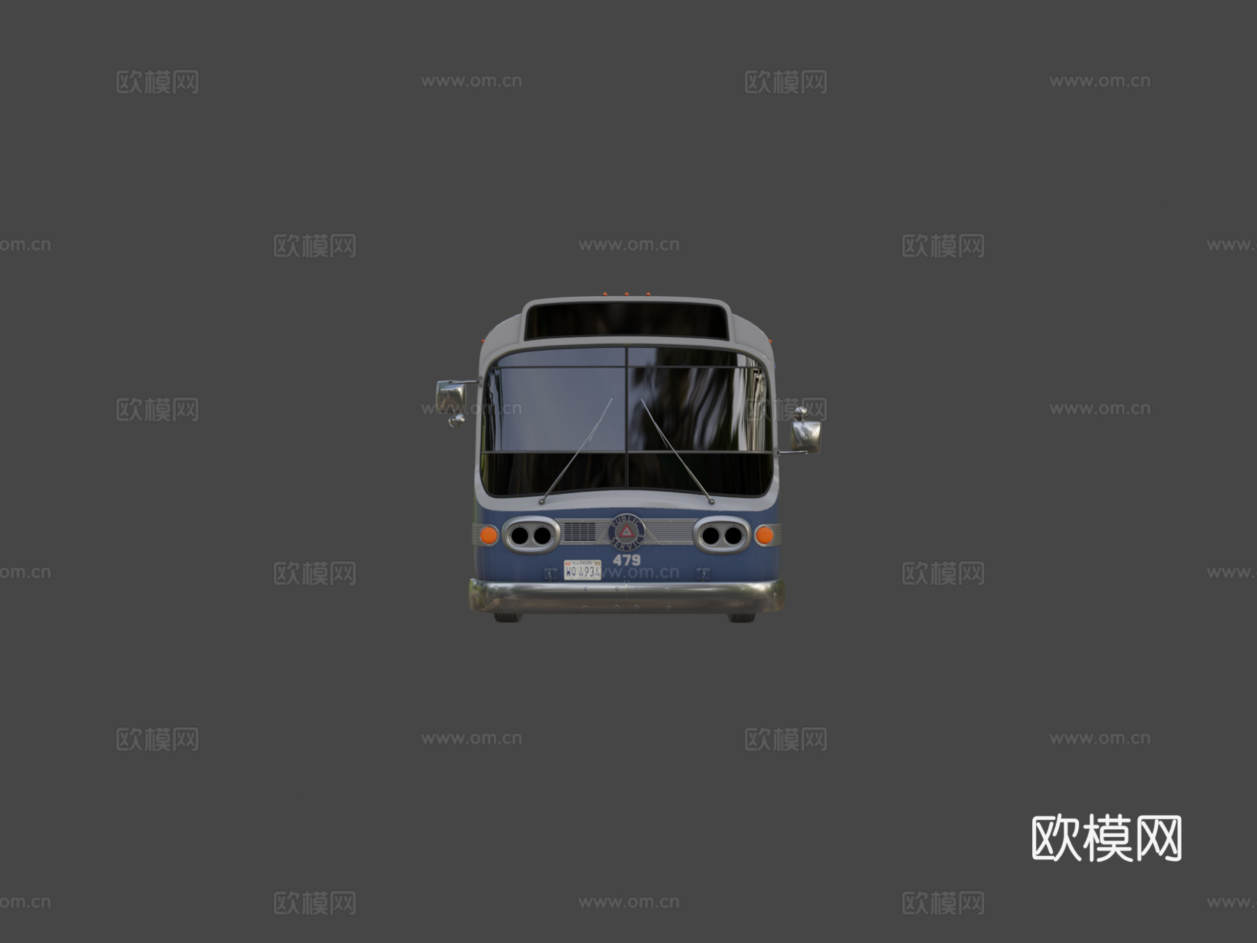 城市巴士su模型