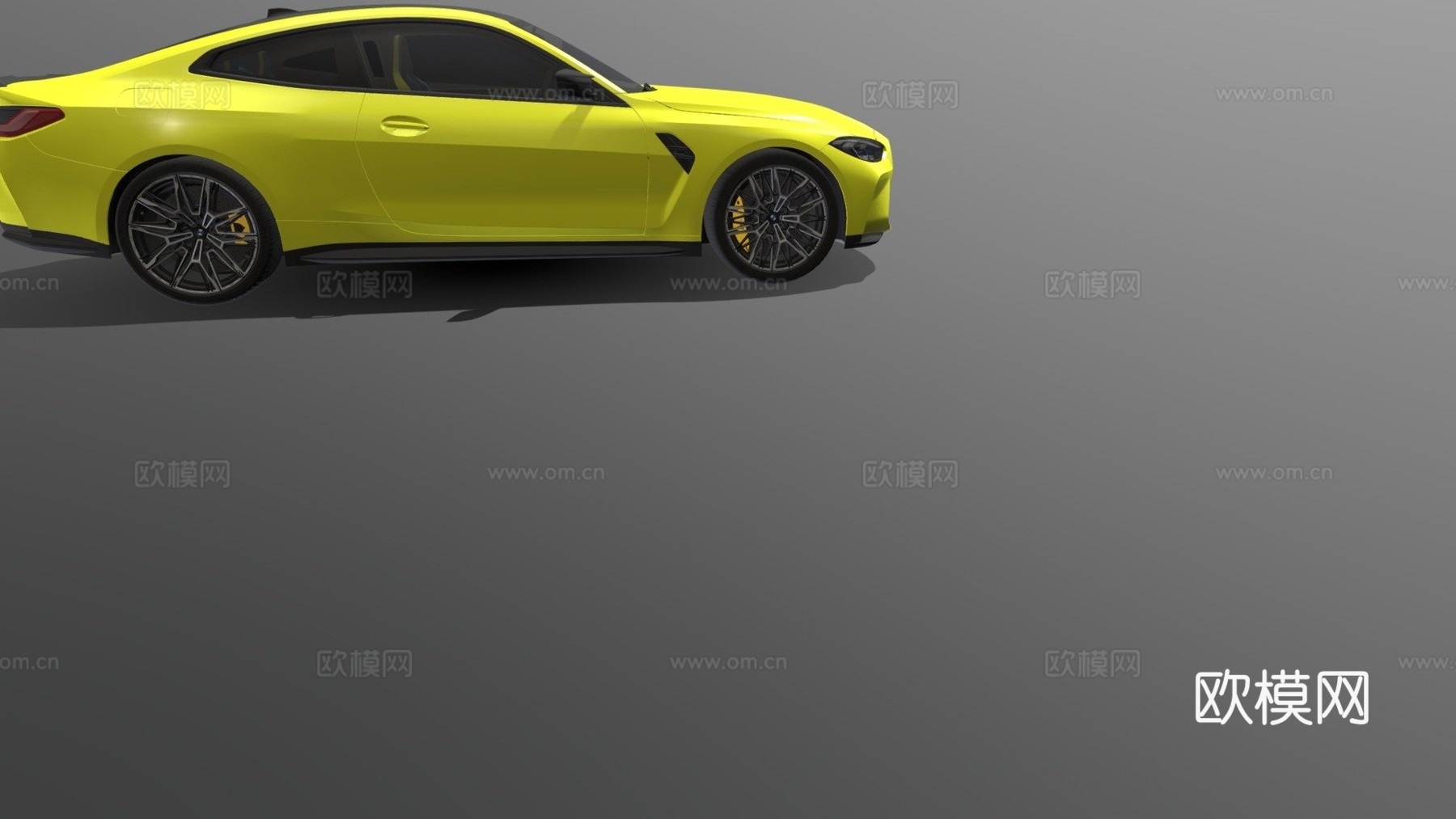 宝马 M4 Competition 无标记详细su模型