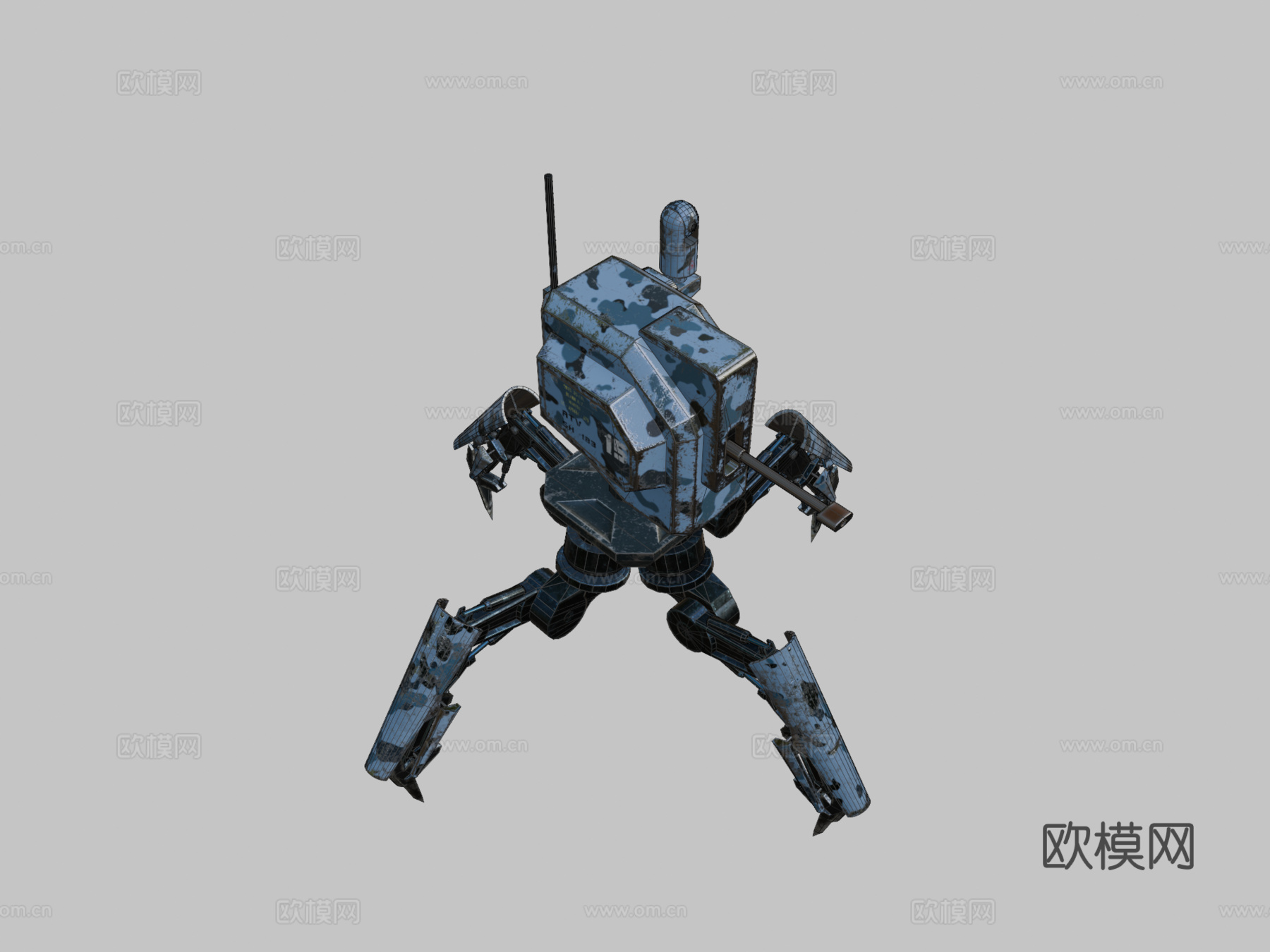 战争机器人全地形车SH183su模型