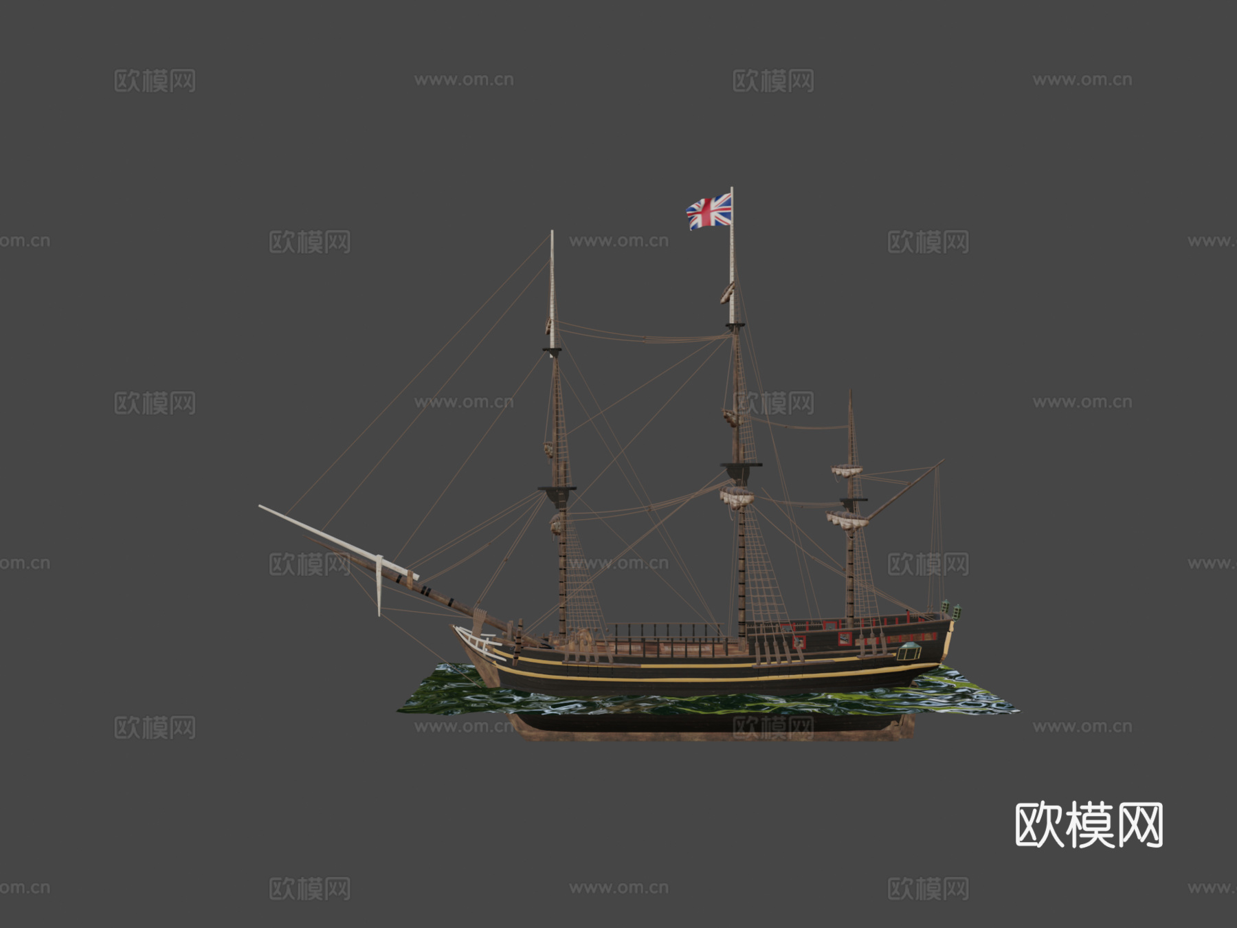 HMS邦蒂号su模型