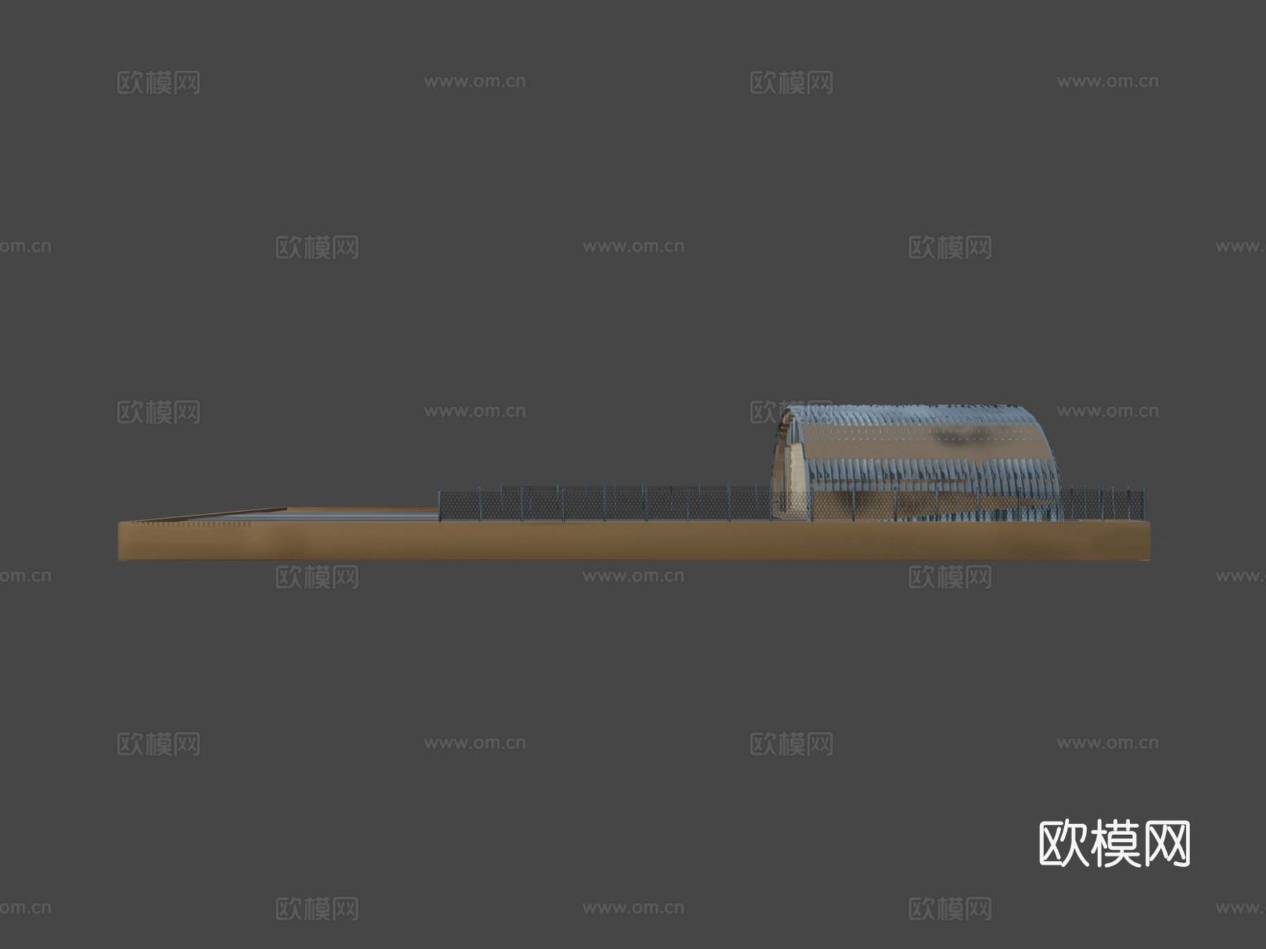 跑道和机库su模型