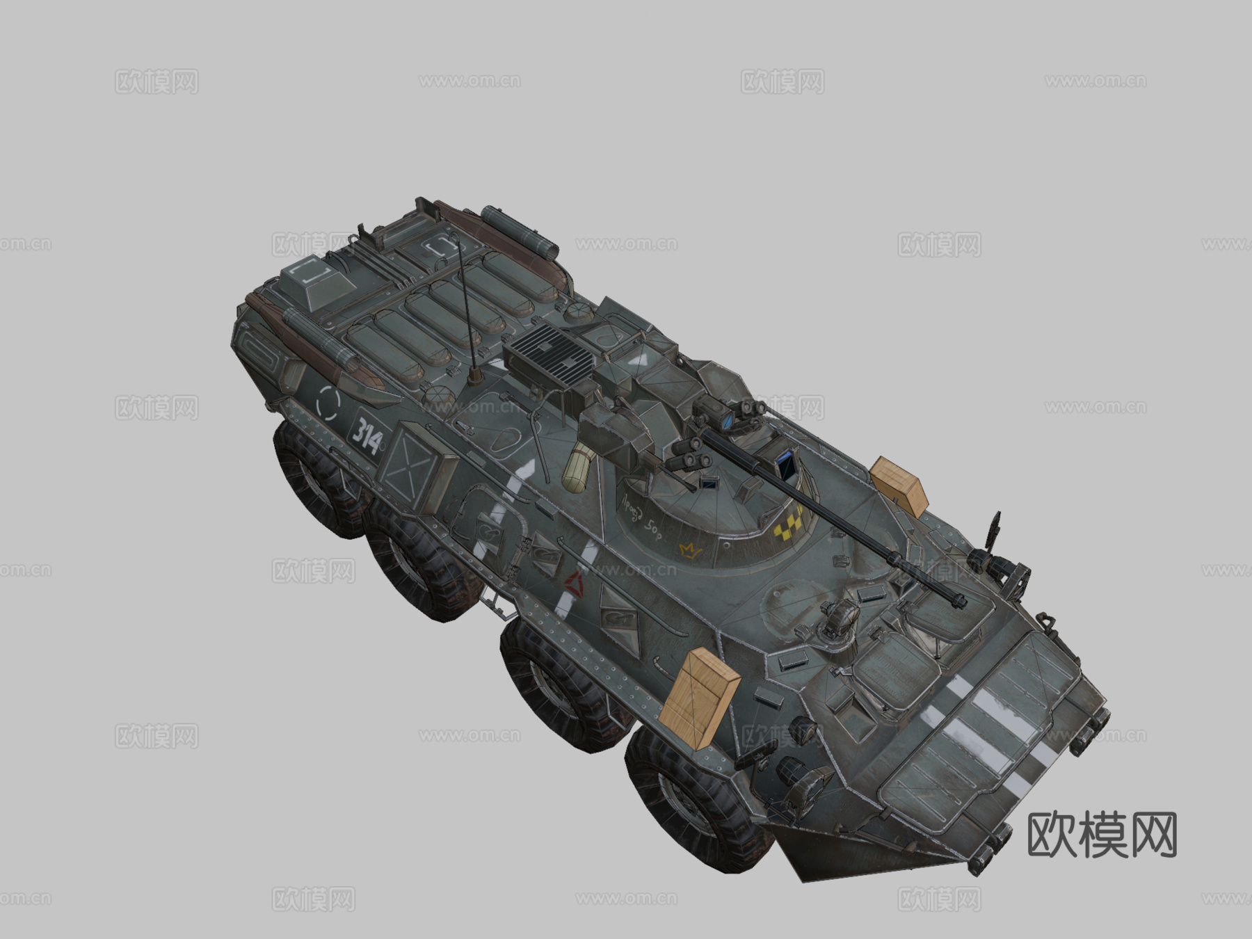 BTR82装甲运兵车su模型