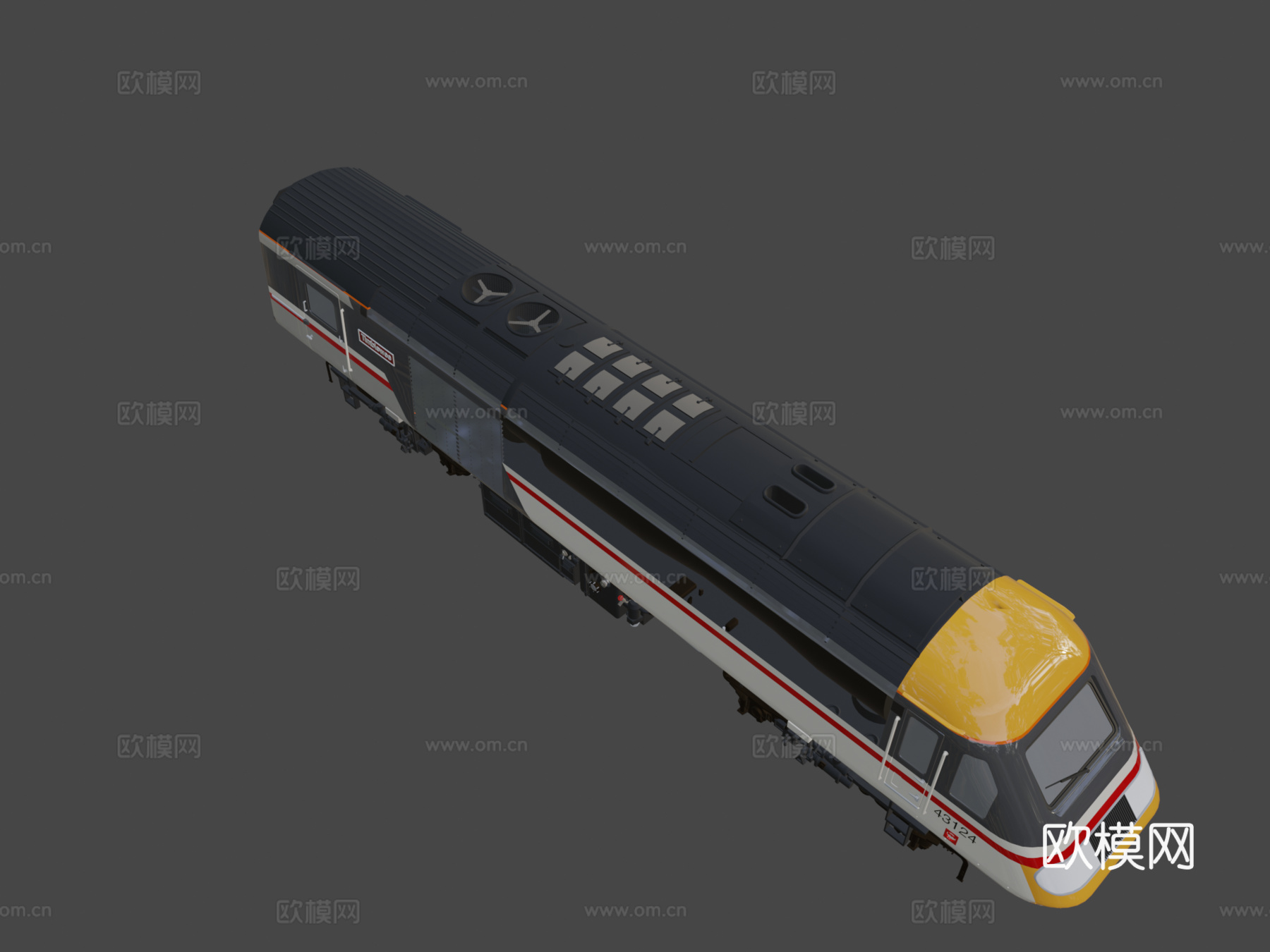 城际列车 125 燕子涂装su模型