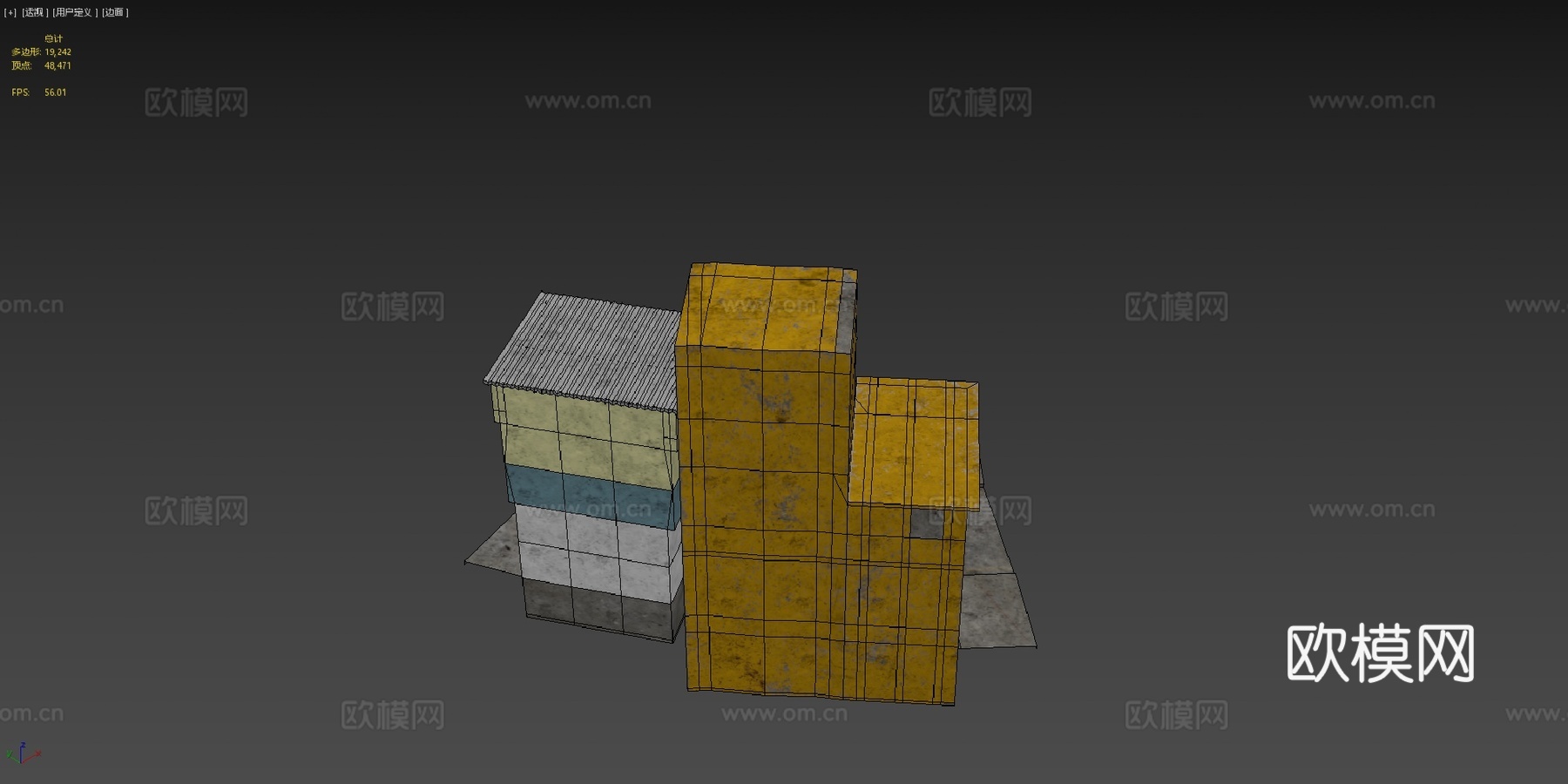 里约贫民窟街景su模型
