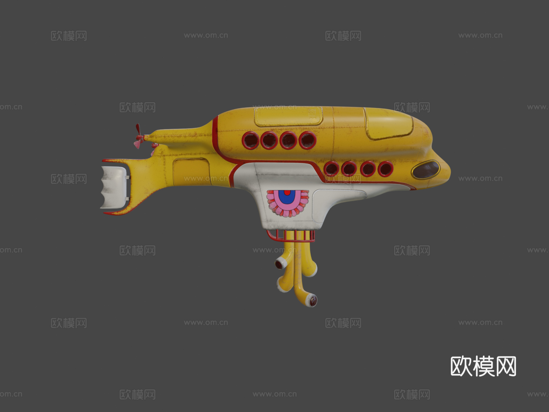 黄色潜水艇su模型