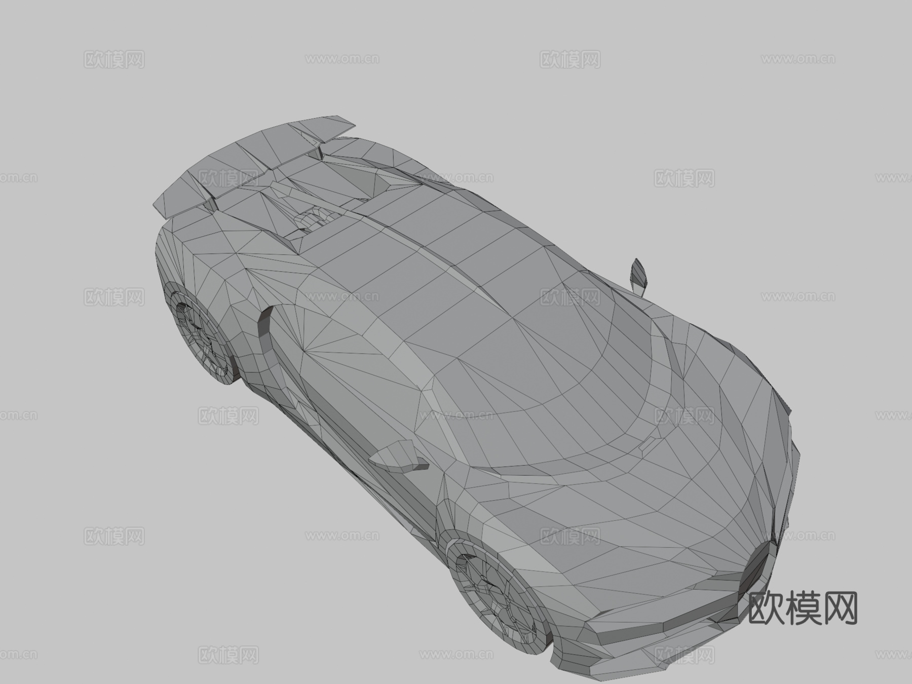 布加迪 Chiron 纸艺su模型