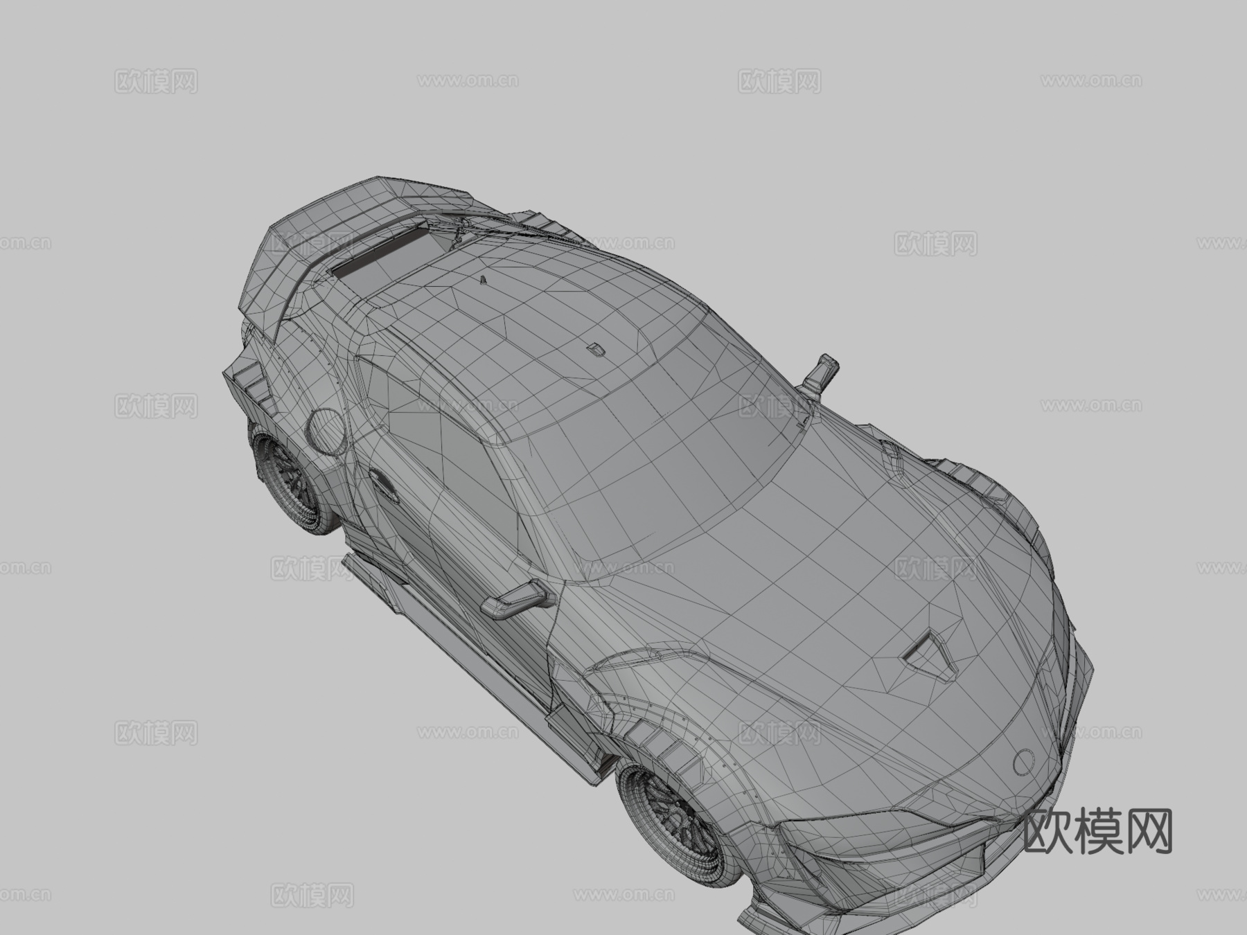 款丰田Supra GR宽体套件su模型