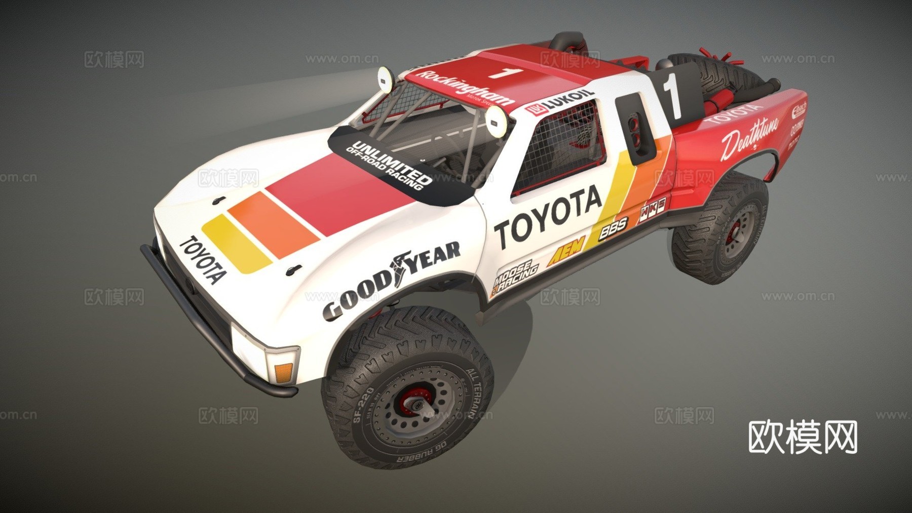 丰田巴哈奖杯卡车su模型