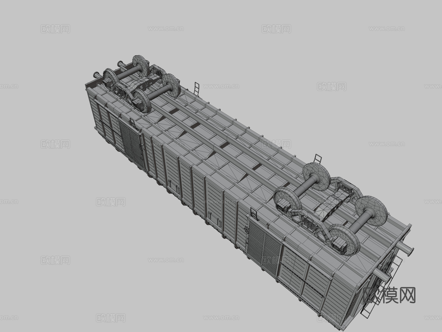 火车车厢su模型