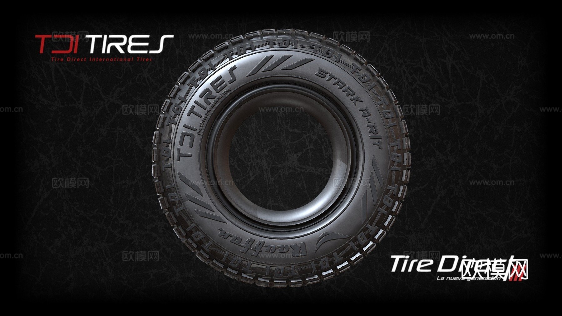 STARK艺术TDI轮胎su模型