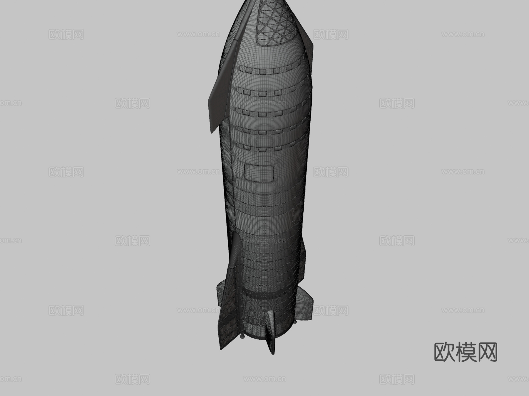 火箭SpaceX星舰su模型