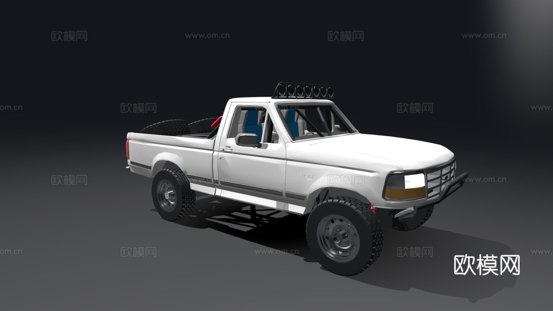 福特F150预跑巴哈卡车su模型