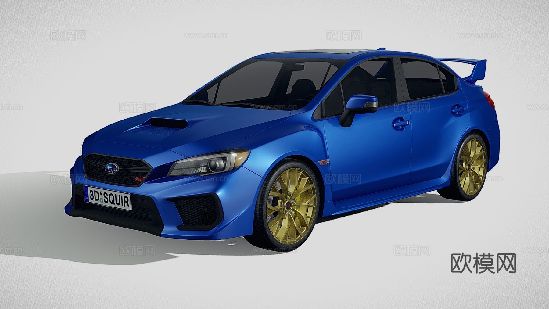 斯巴鲁 WRX STI s209 2019su模型