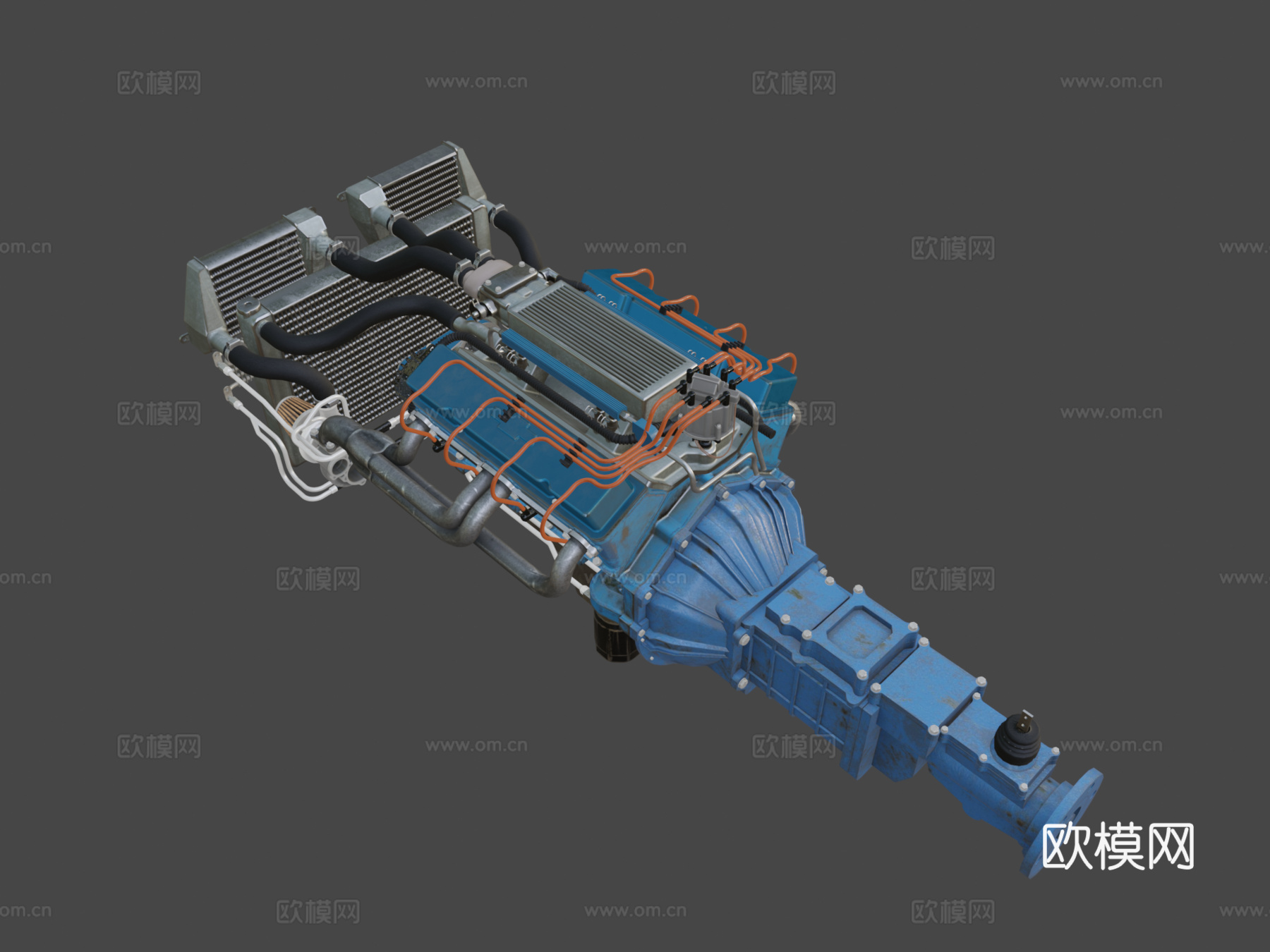 汽车发动机V8通用350Unity谢哈布房屋su模型