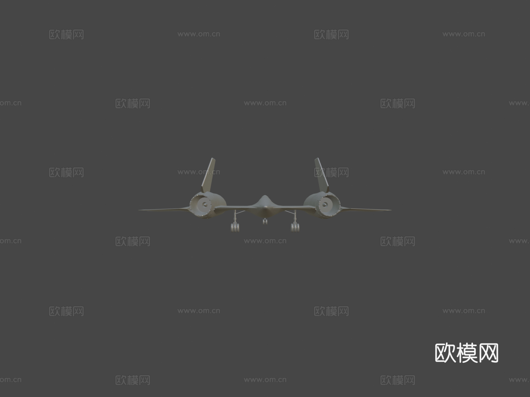 YF12A黑鸟喷气式战斗机3d模型