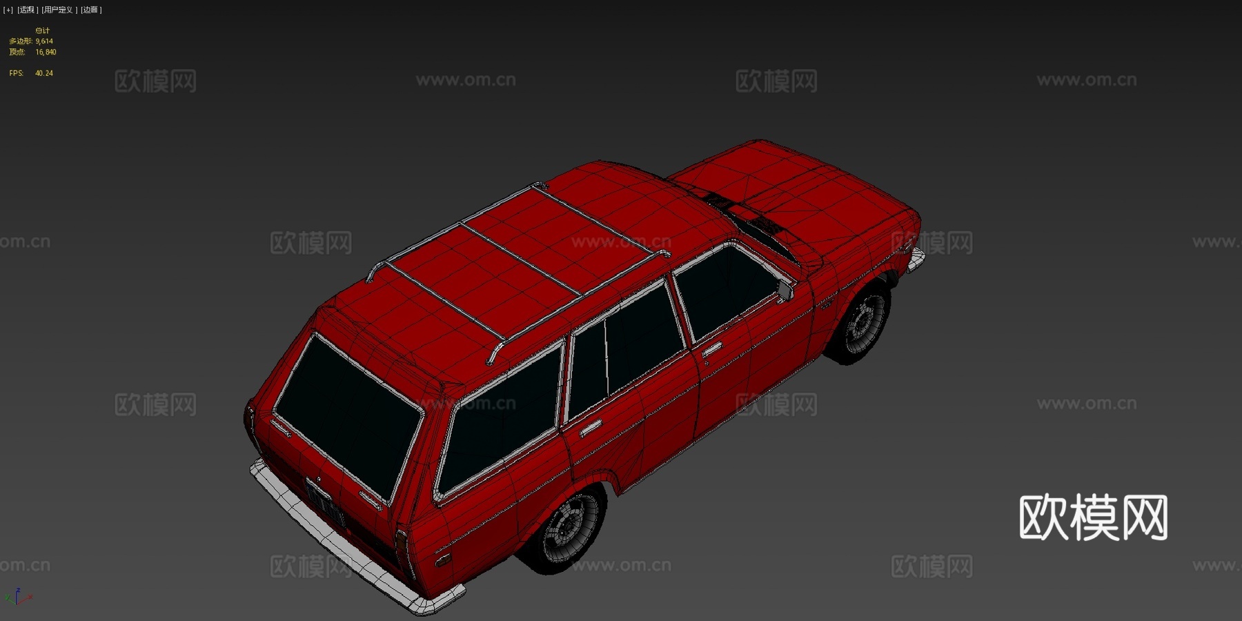 西亚利亚SW68低多边形模型su模型
