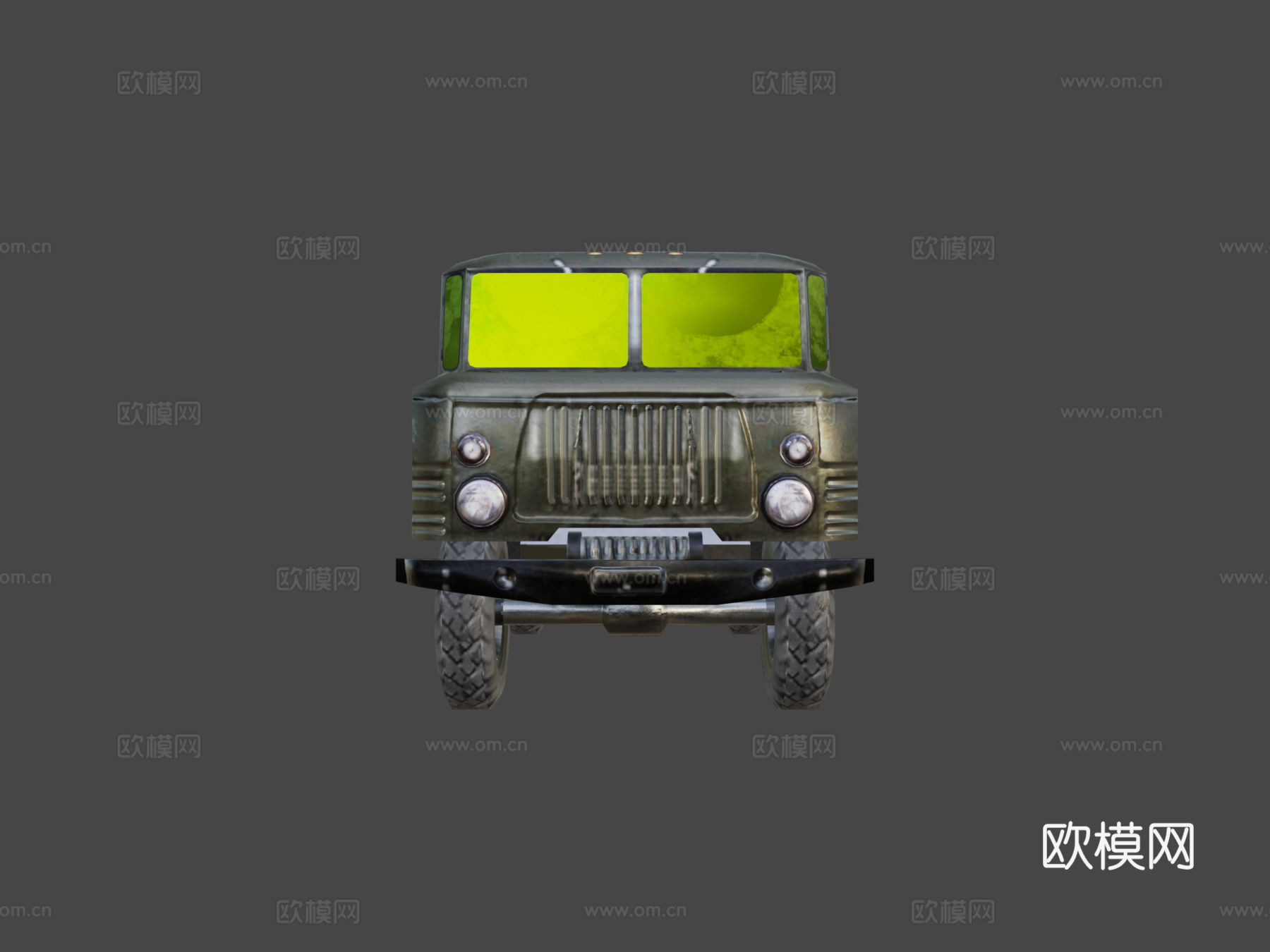 GAZ66越野卡车3d模型