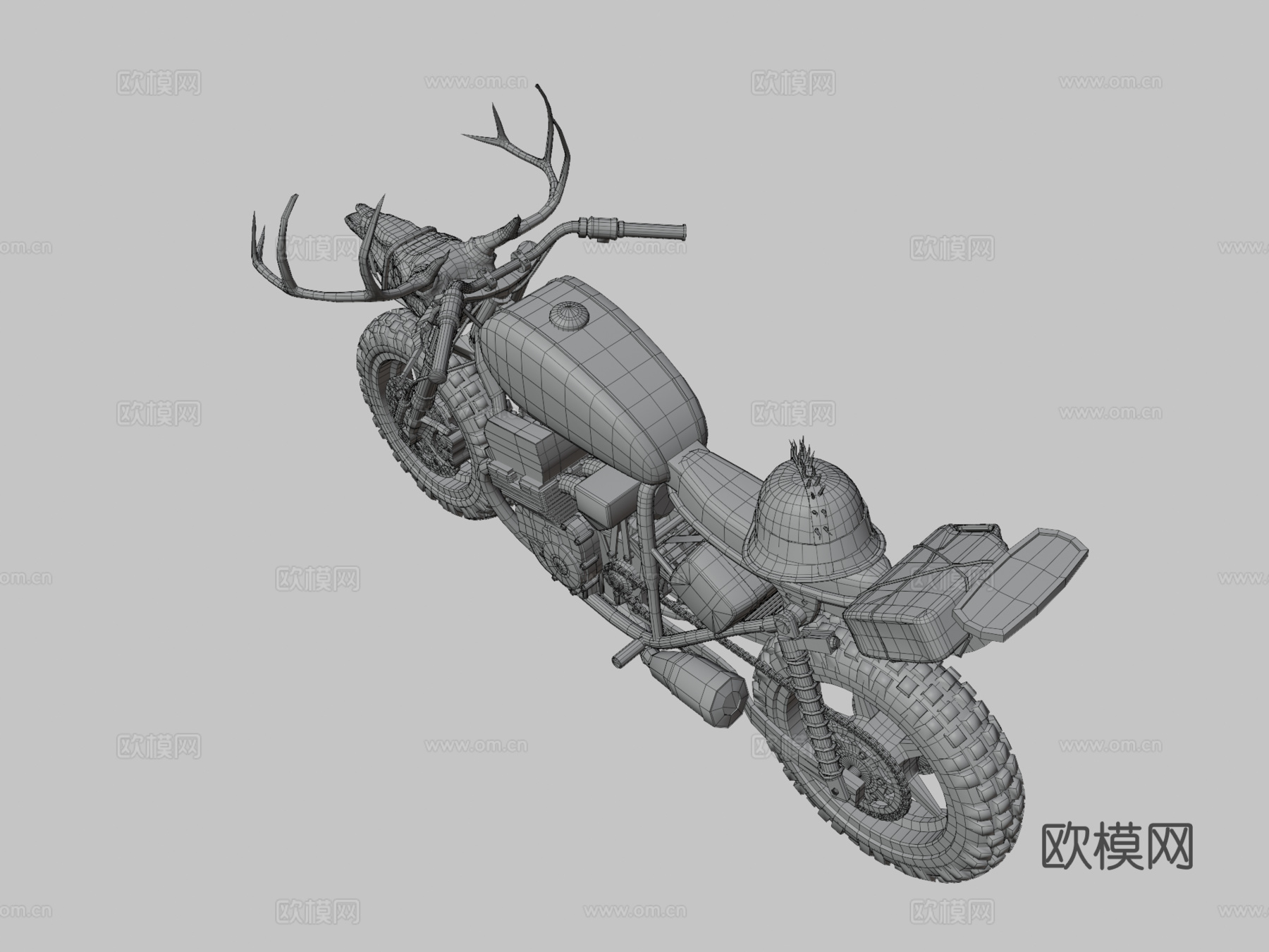 后启示录摩托车su模型