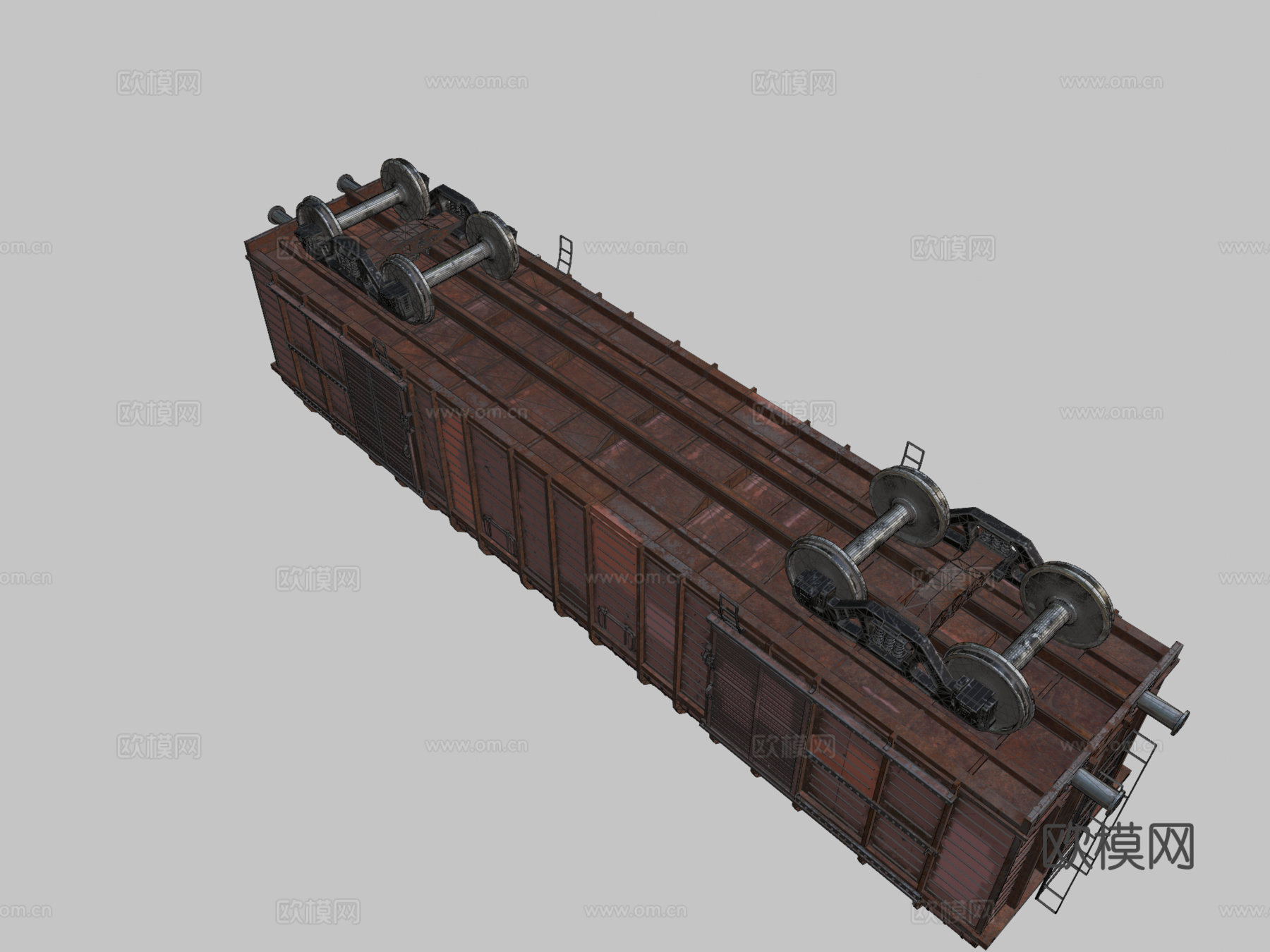 火车车厢su模型