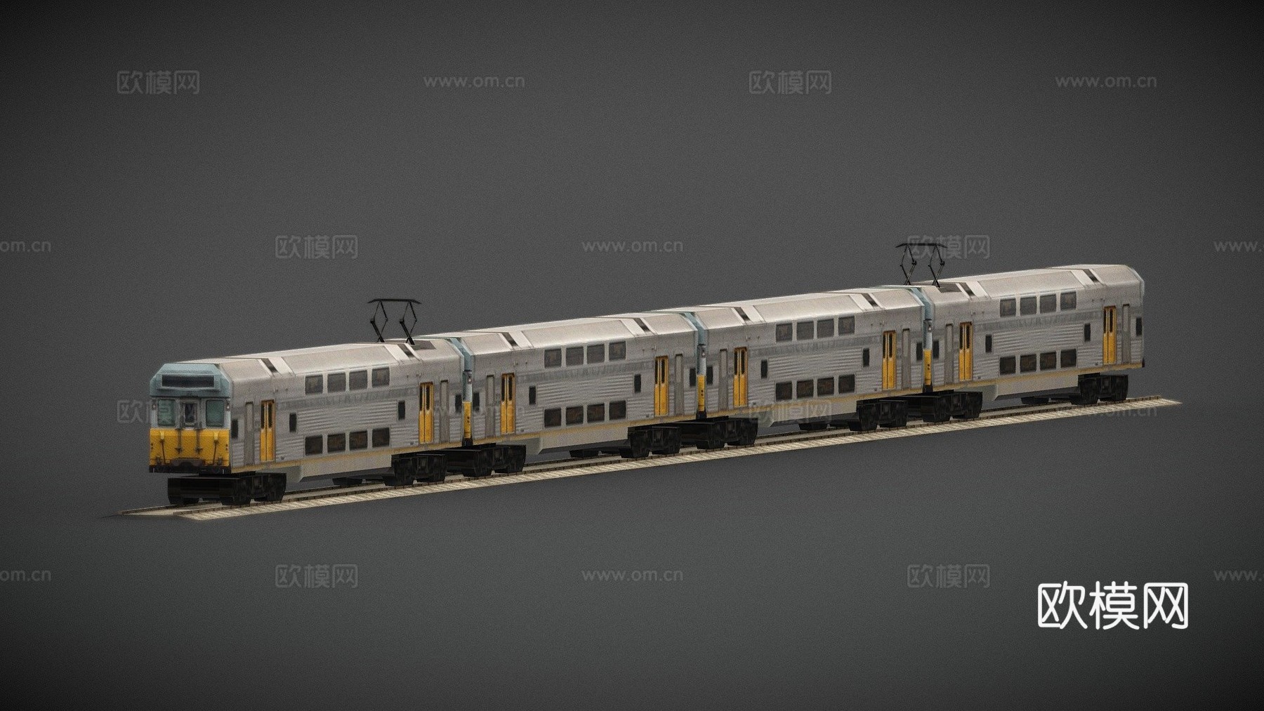 悉尼火车 S 组低多边形su模型