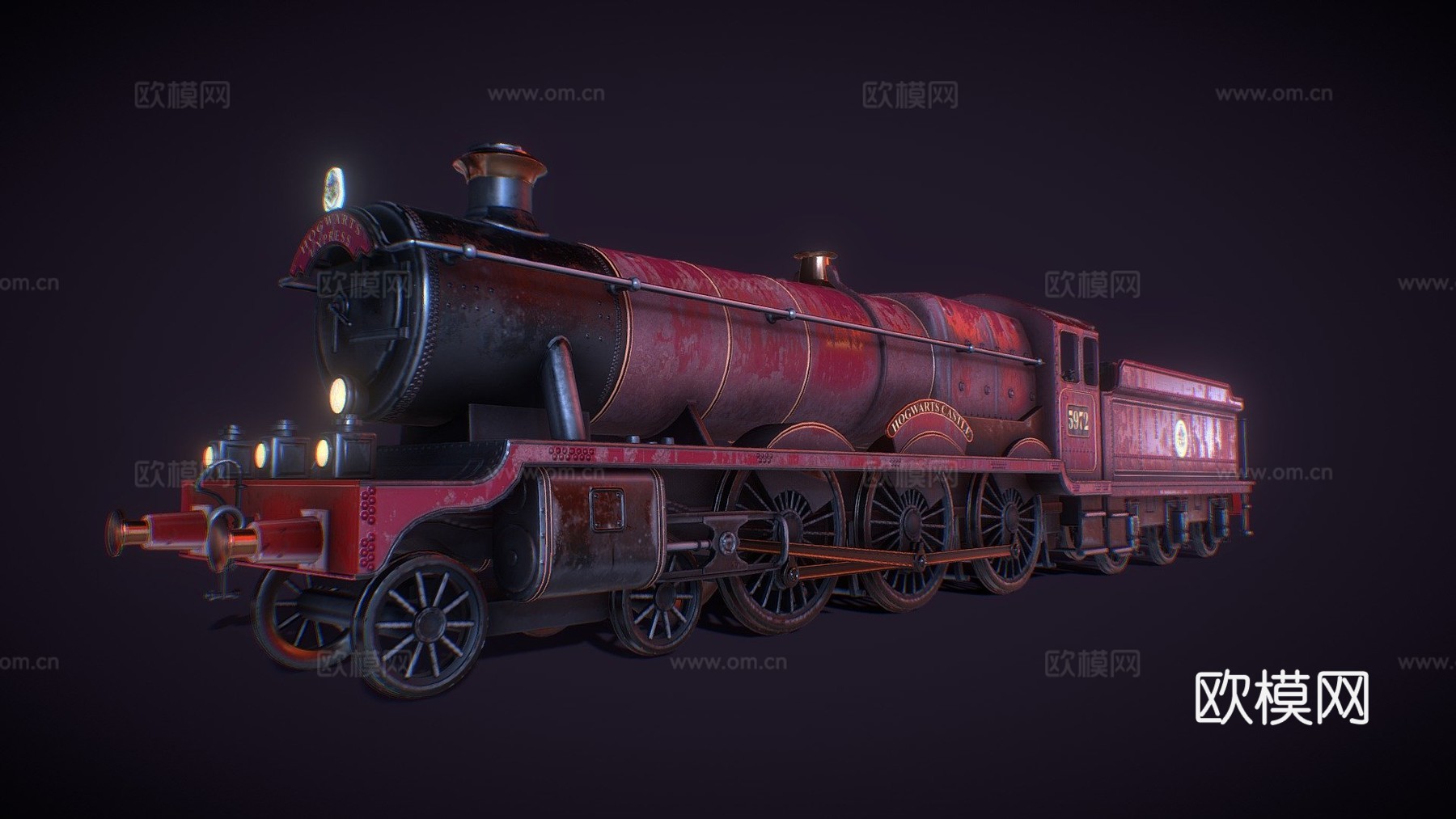 霍格沃茨特快列车机车su模型