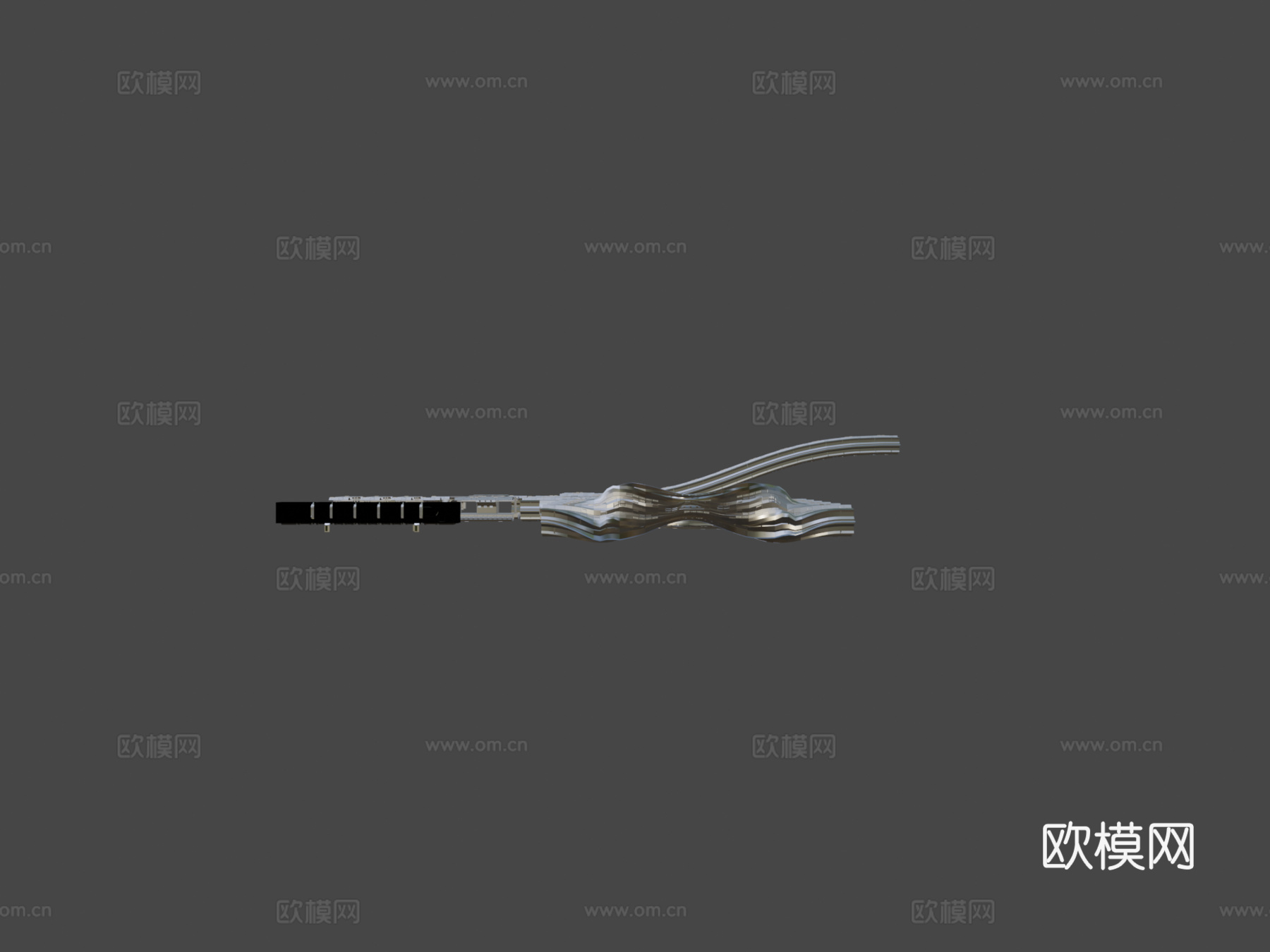 车站和单轨铁路进行中6su模型