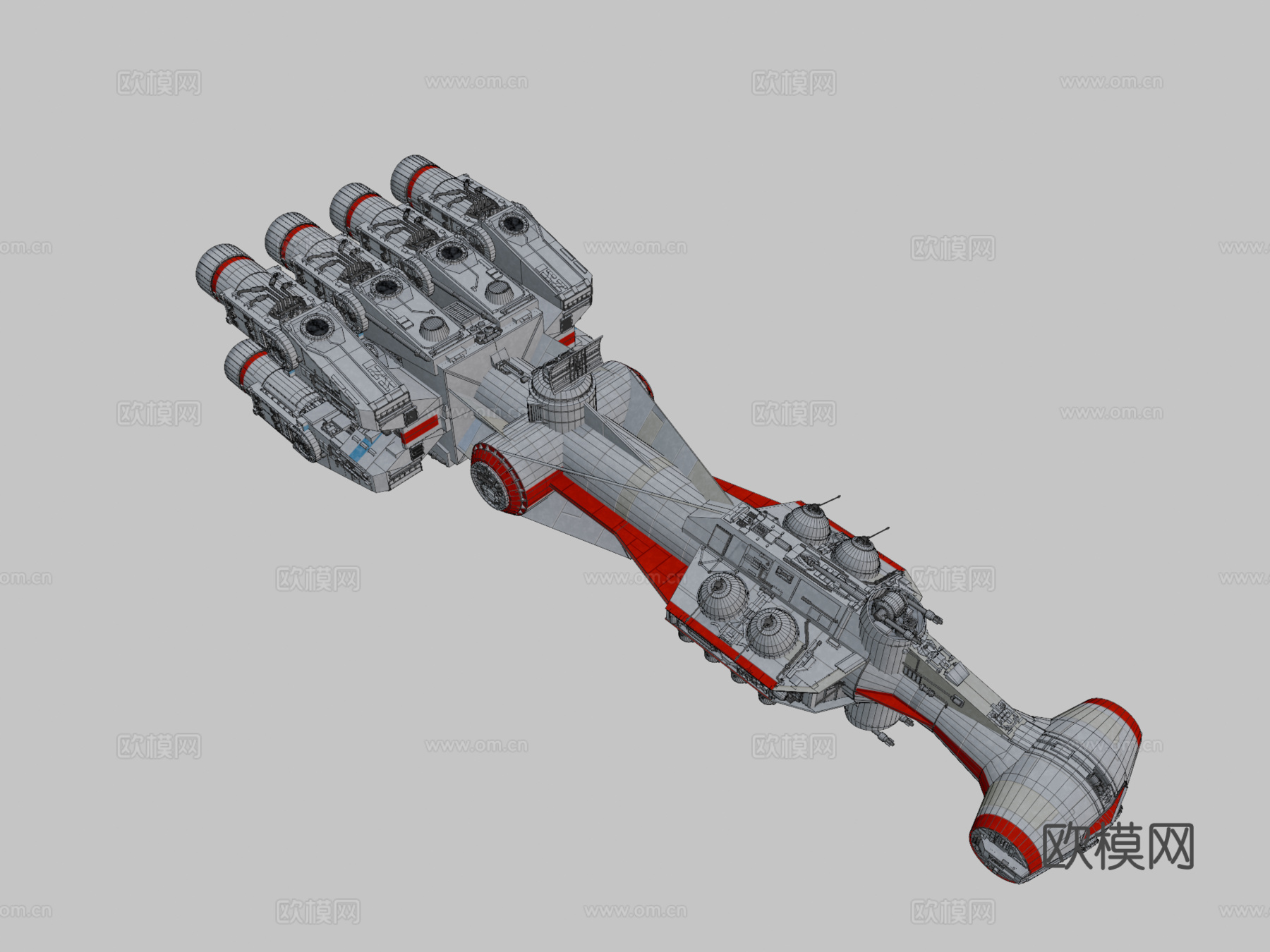 星球大战 CR90 护卫舰su模型