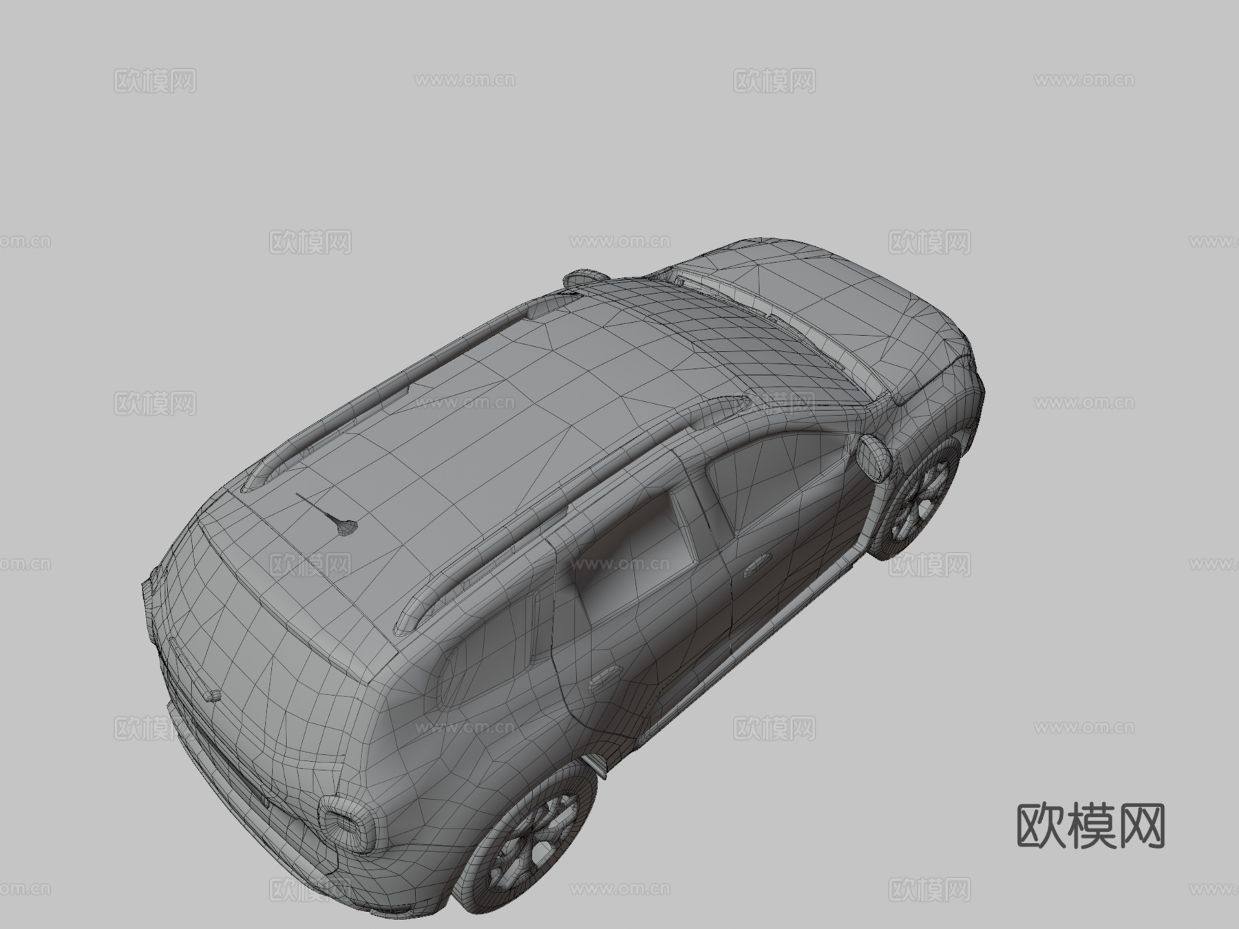 达契亚达斯特低多边形su模型