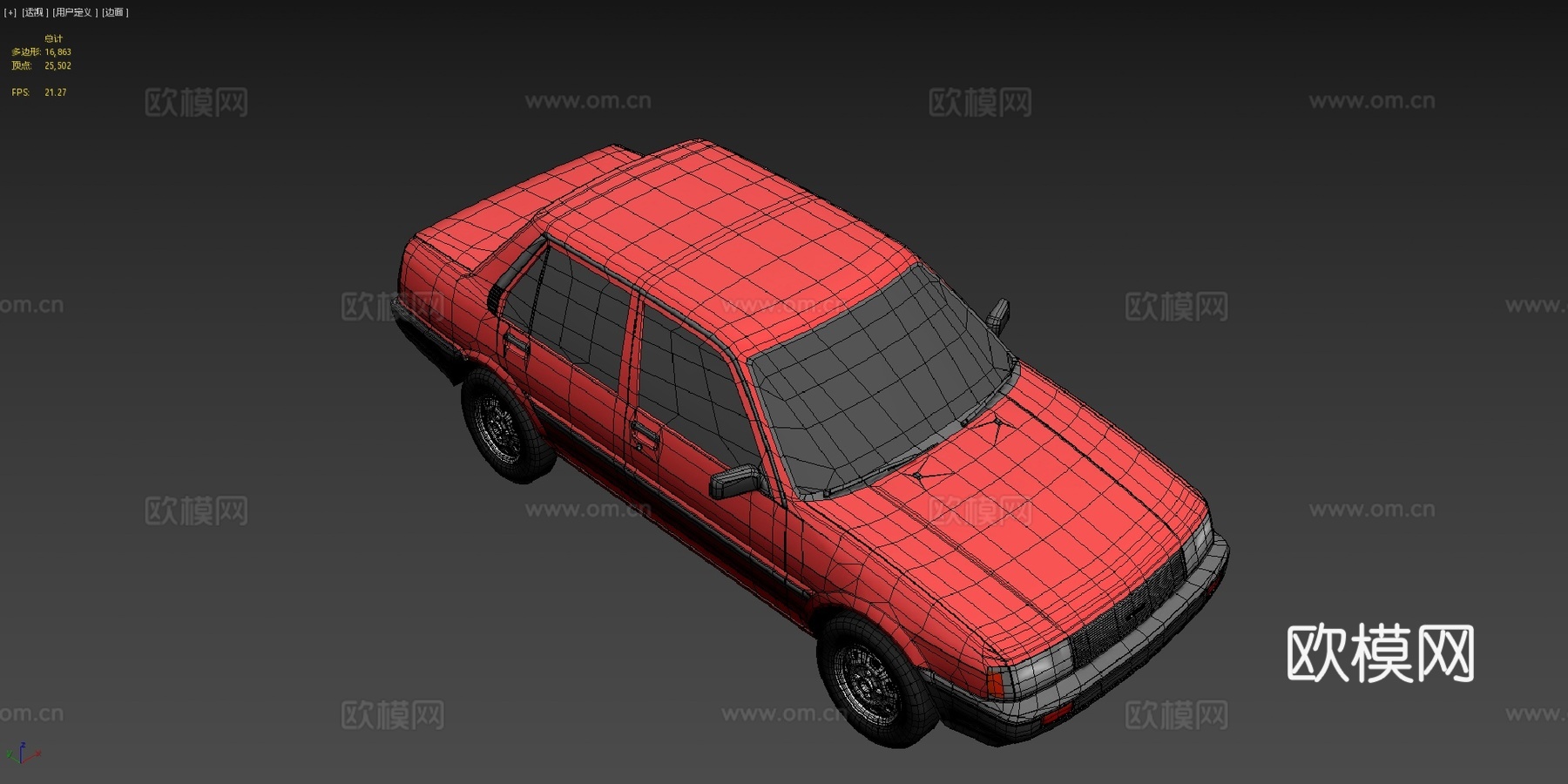 丰田花冠轿车AE82su模型